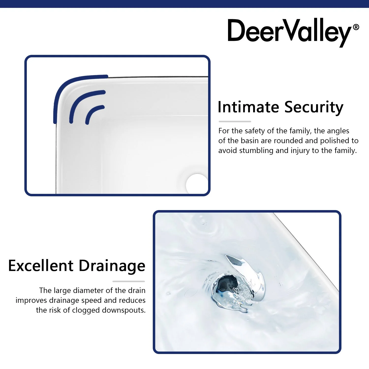 DeerValley DV-1V0001 Vessel Sinks Elegant Durable Ceramic Easy Install Scratch-Resistant - Image 18