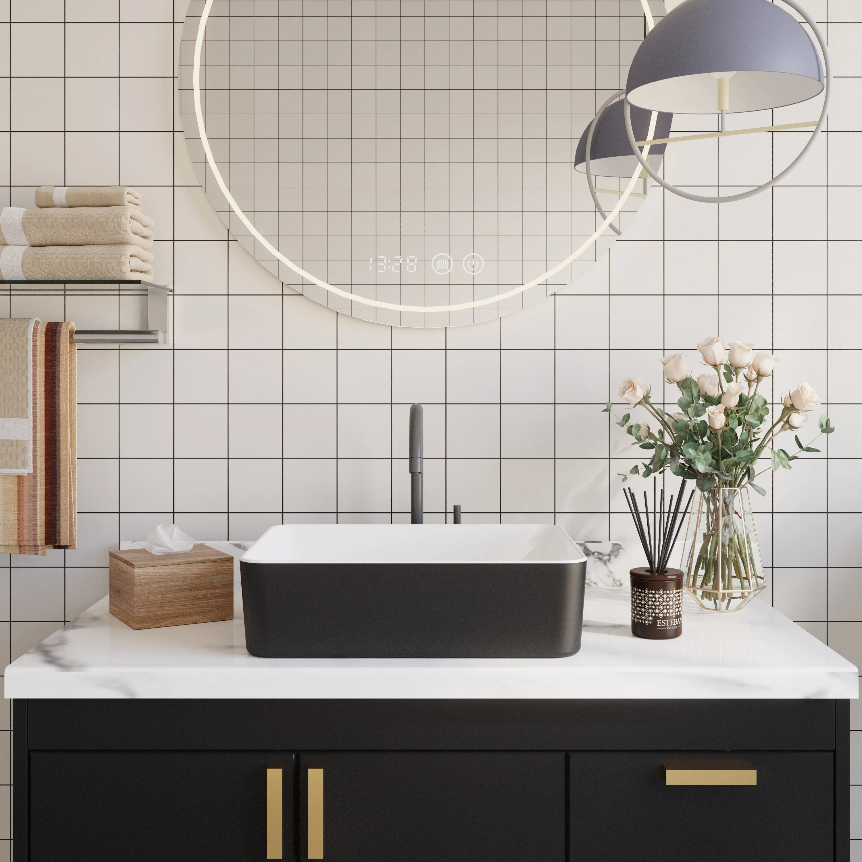 DeerValley DV-1V0001 Vessel Sinks Elegant Durable Ceramic Easy Install Scratch-Resistant - Image 4