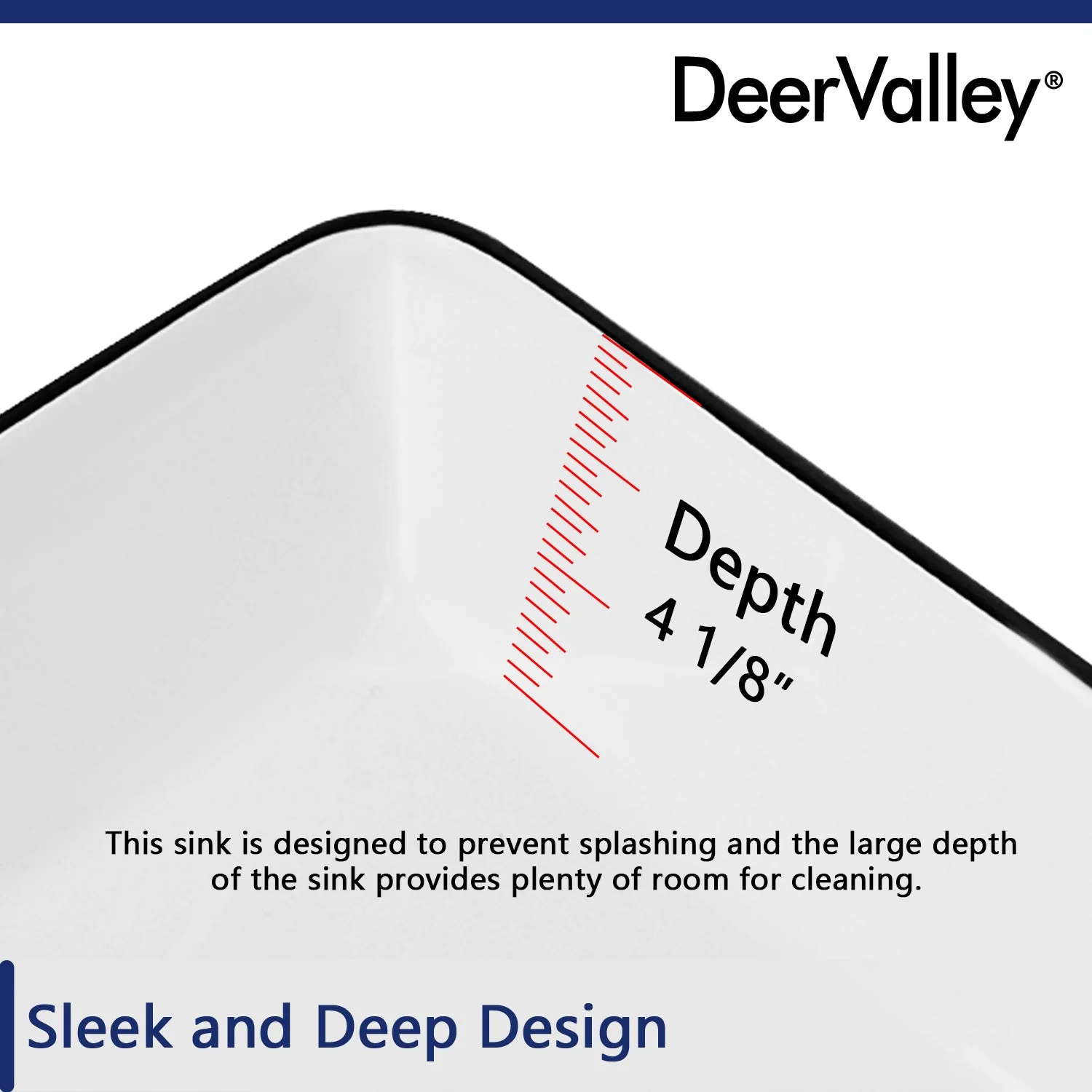 DeerValley DV-1V0002 Vessel Sinks Easy Install Scratch-Resistant Glossy Finish - Image 17
