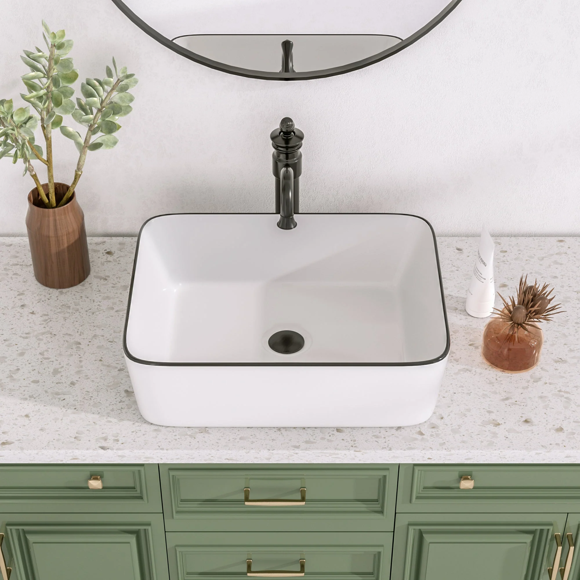 DeerValley DV-1V0002 Vessel Sinks Easy Install Scratch-Resistant Glossy Finish - Image 3