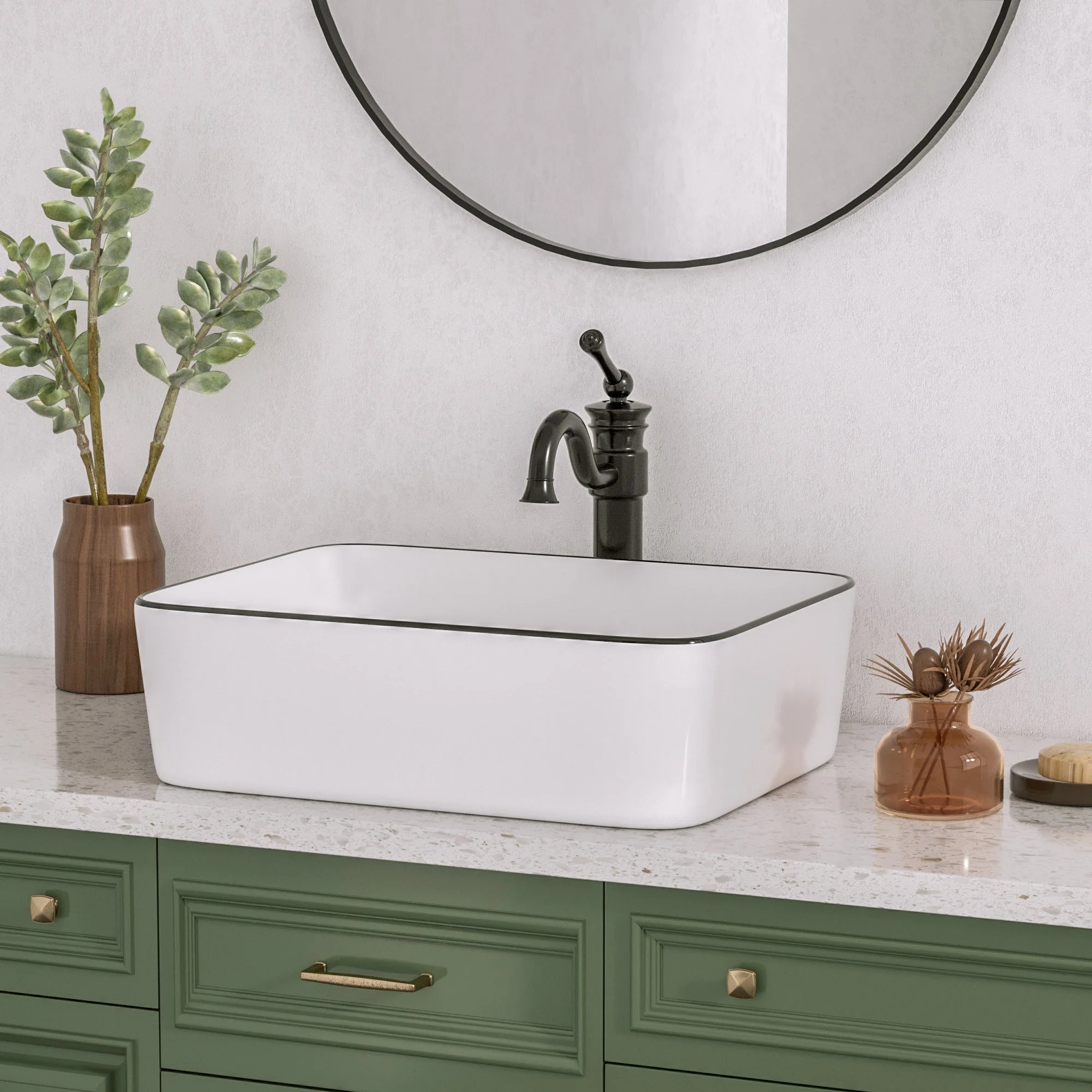 DeerValley DV-1V0002 Vessel Sinks Easy Install Scratch-Resistant Glossy Finish - Image 5