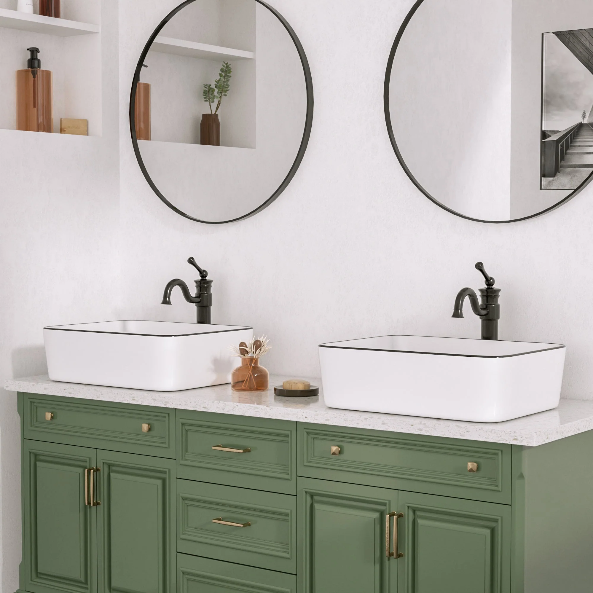 DeerValley DV-1V0002 Vessel Sinks Easy Install Scratch-Resistant Glossy Finish - Image 6