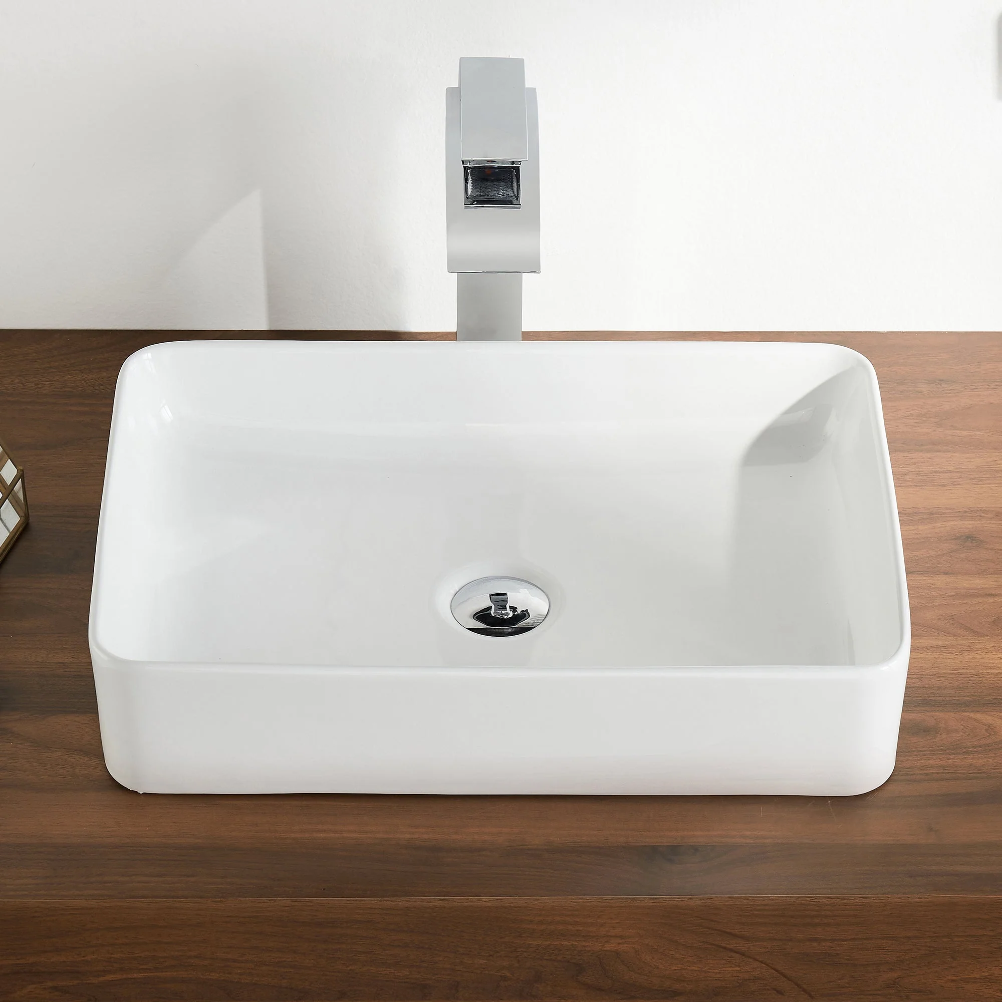 DeerValley DV-1V032 Rectangular Vessel Sinks Modern Minimalist Durable Ceramic - Image 5