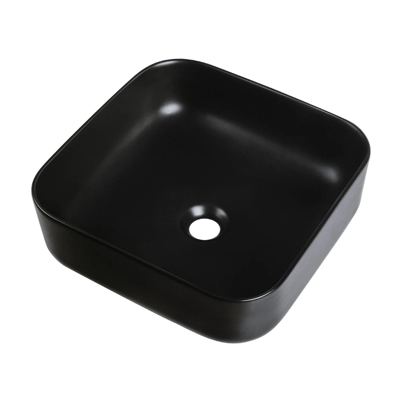 ACE 15.16" Square Vessel Bathroom Sink, Without Overflow With Multiple Colors - Image 7