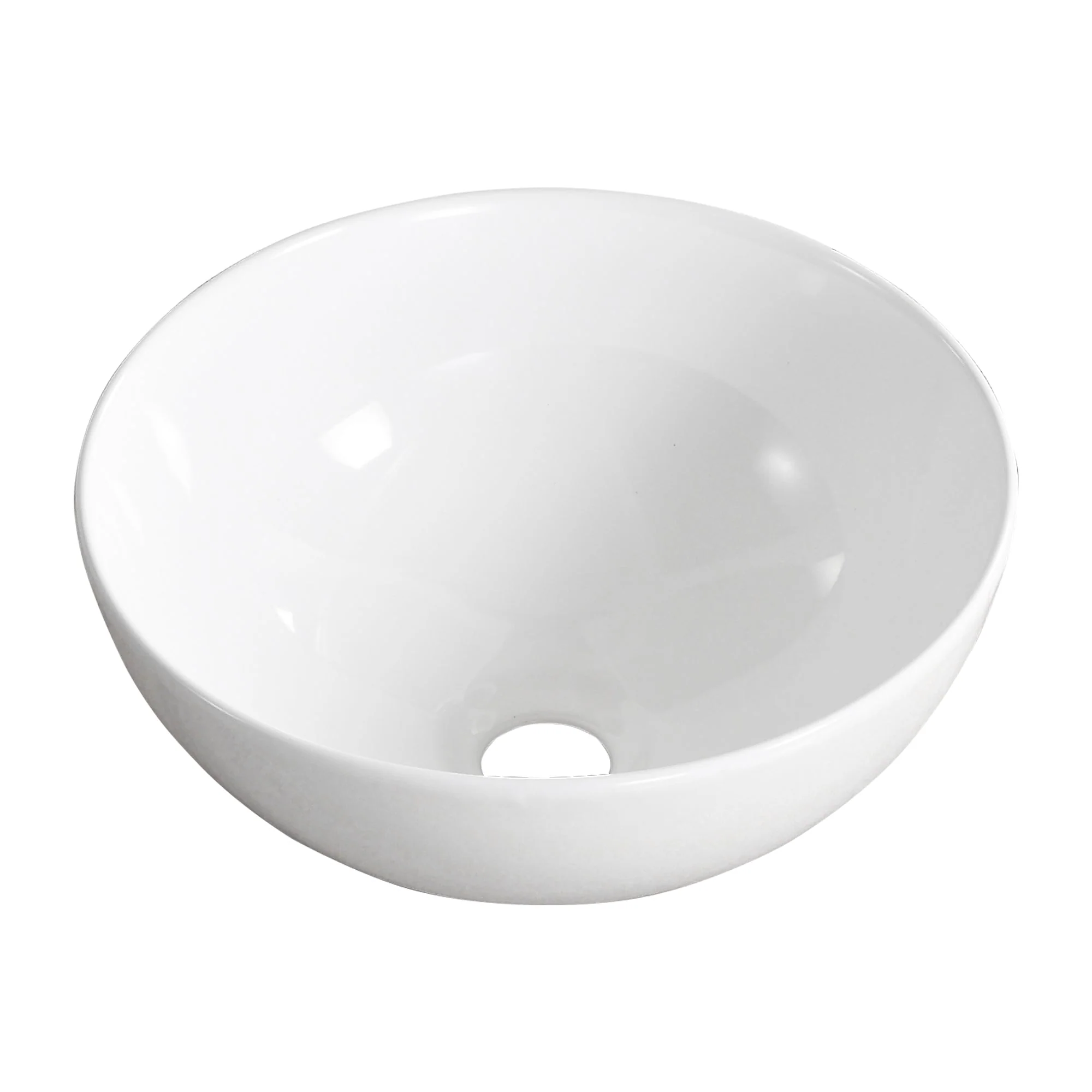 SYMMETRY 12.80" Round Vessel Bathroom Sink, Without Overflow With Multiple Colors - Image 2