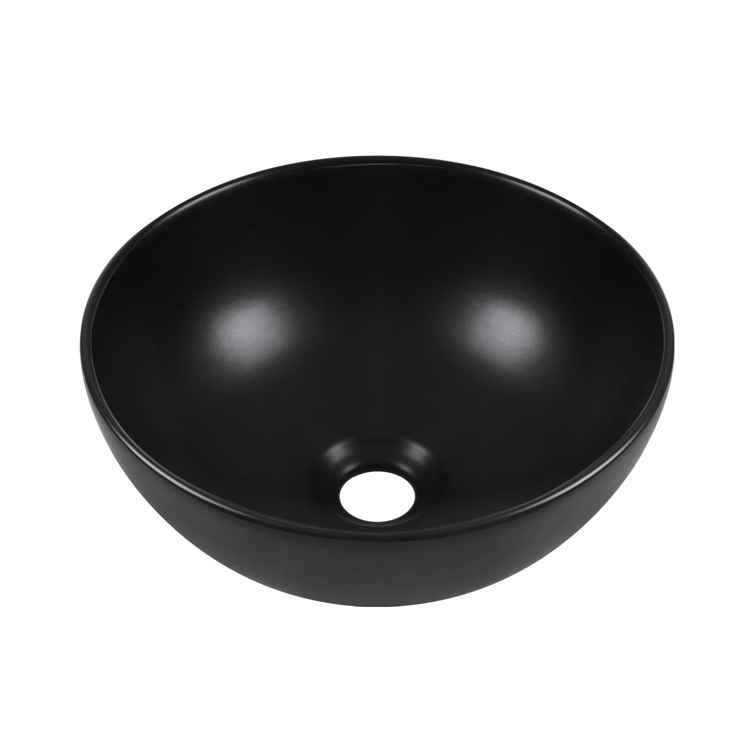 SYMMETRY 12.80" Round Vessel Bathroom Sink, Without Overflow With Multiple Colors - Image 8