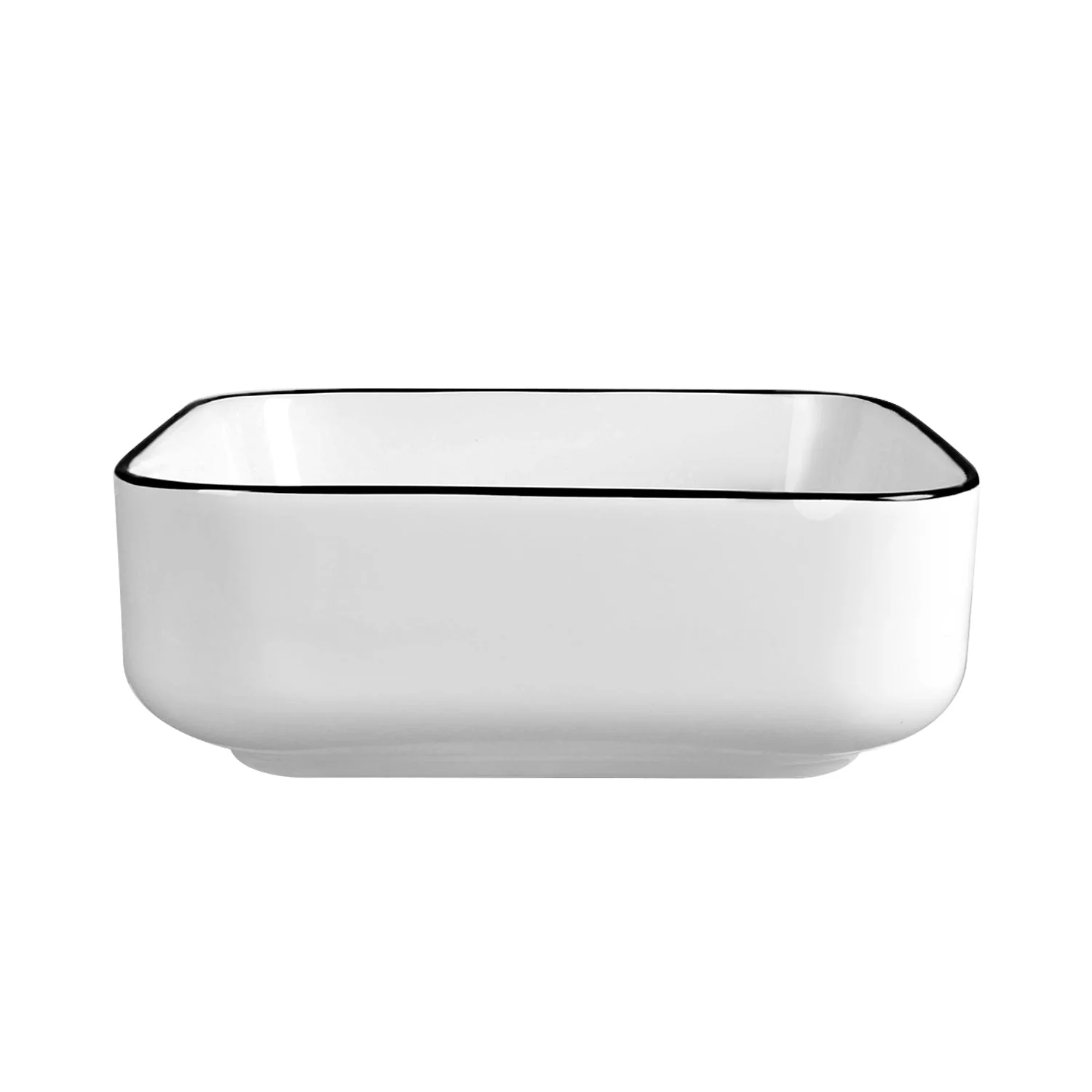ACE 15" Square Vessel Bathroom Sink, Without Overflow - Image 10