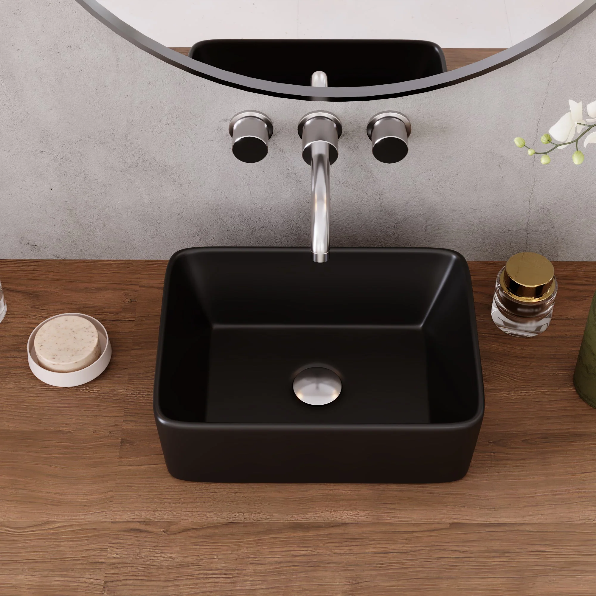 DeerValley DV-1V0048 Vessel Sinks Modern Glossy Finish Seamless Ceramic Easy Clean - Image 14