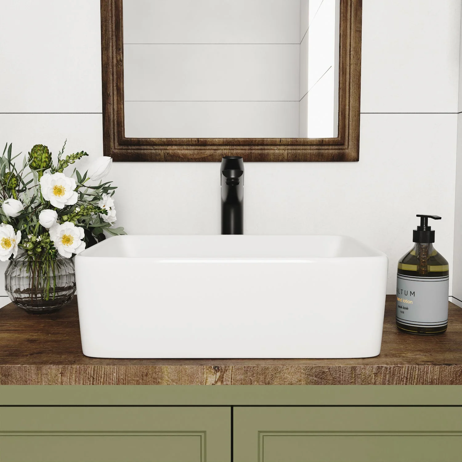 DeerValley DV-1V0048 Vessel Sinks Modern Glossy Finish Seamless Ceramic Easy Clean - Image 4