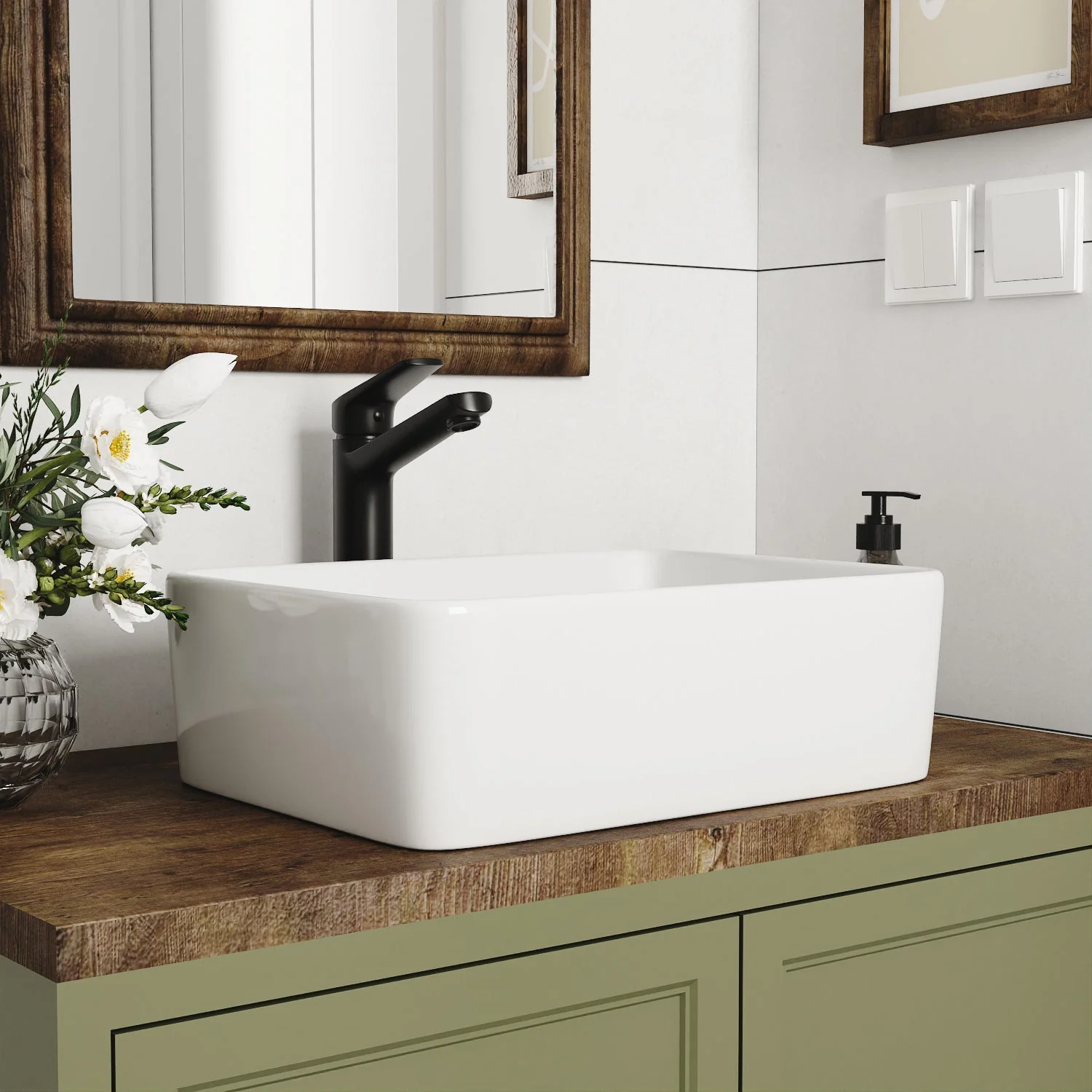 DeerValley DV-1V0048 Vessel Sinks Modern Glossy Finish Seamless Ceramic Easy Clean - Image 5