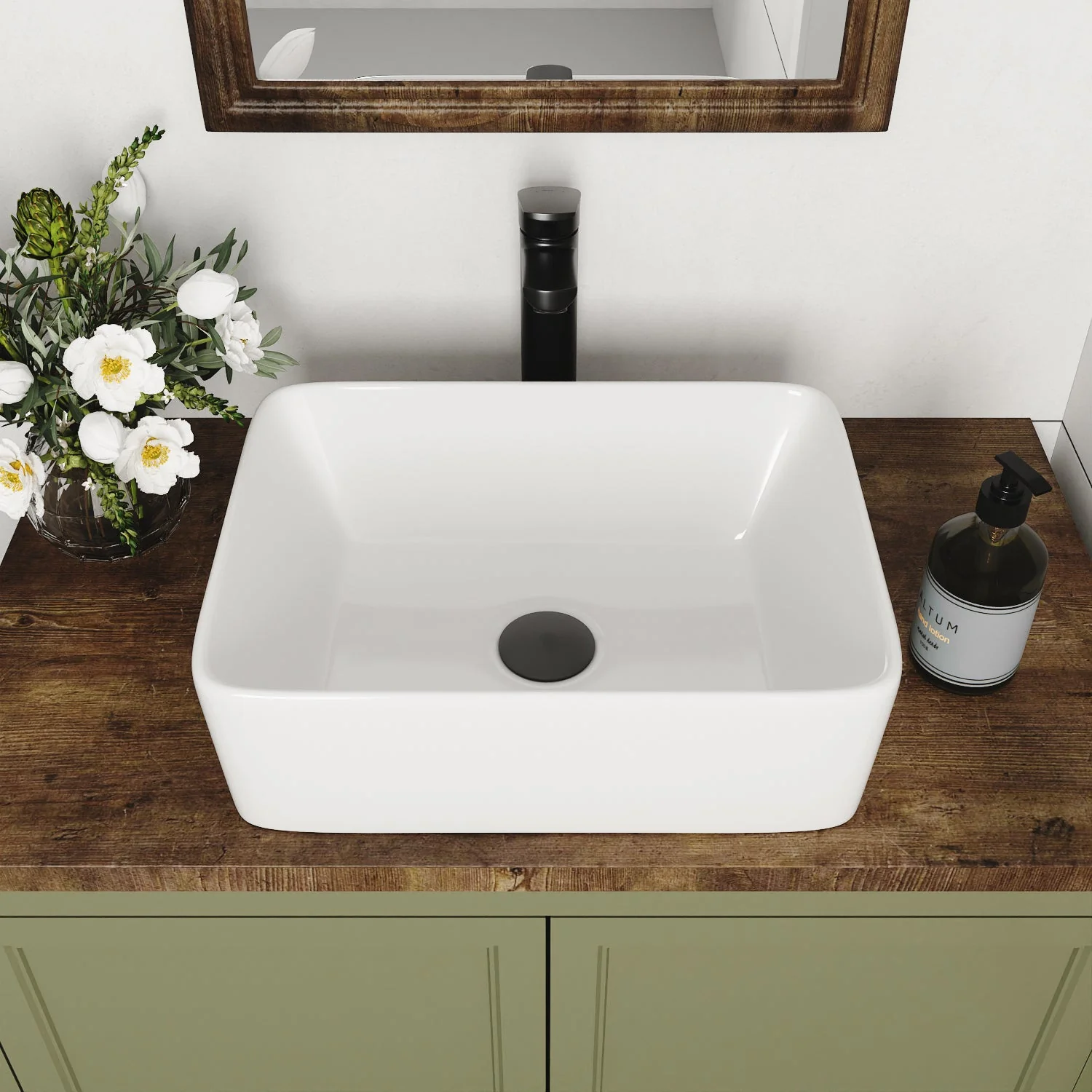 DeerValley DV-1V0048 Vessel Sinks Modern Glossy Finish Seamless Ceramic Easy Clean - Image 6