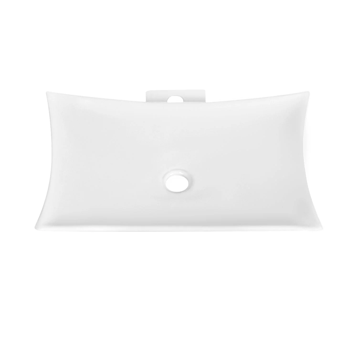 PRISM 22.64" Rectangular Vessel Bathroom Sink, Without Overflow - Image 5