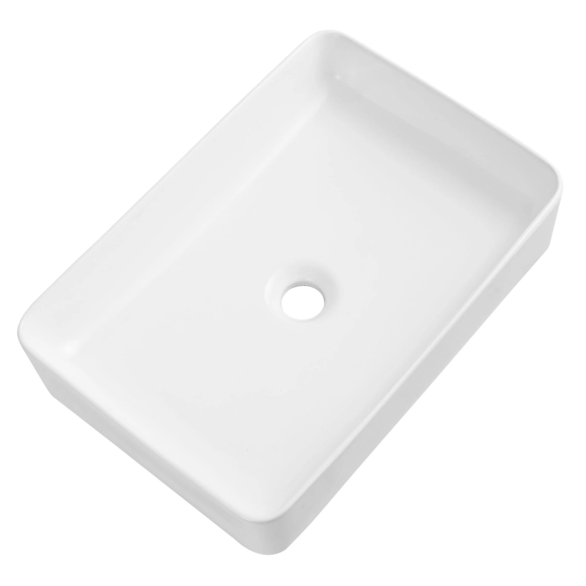 DeerValley DV-1V032 Rectangular Vessel Sinks Modern Minimalist Durable Ceramic - Image 5