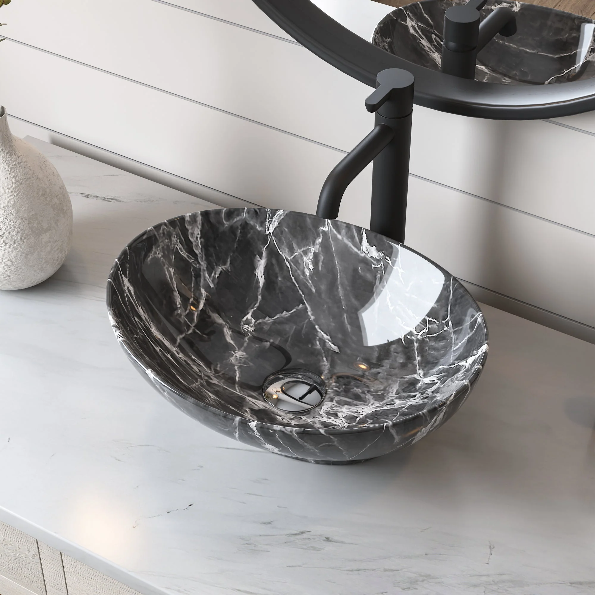 DeerValley DV-1V051 Vessel Bathroom Sink Seamless Scratch-Resistant High-Gloss Easy Clean - Image 10