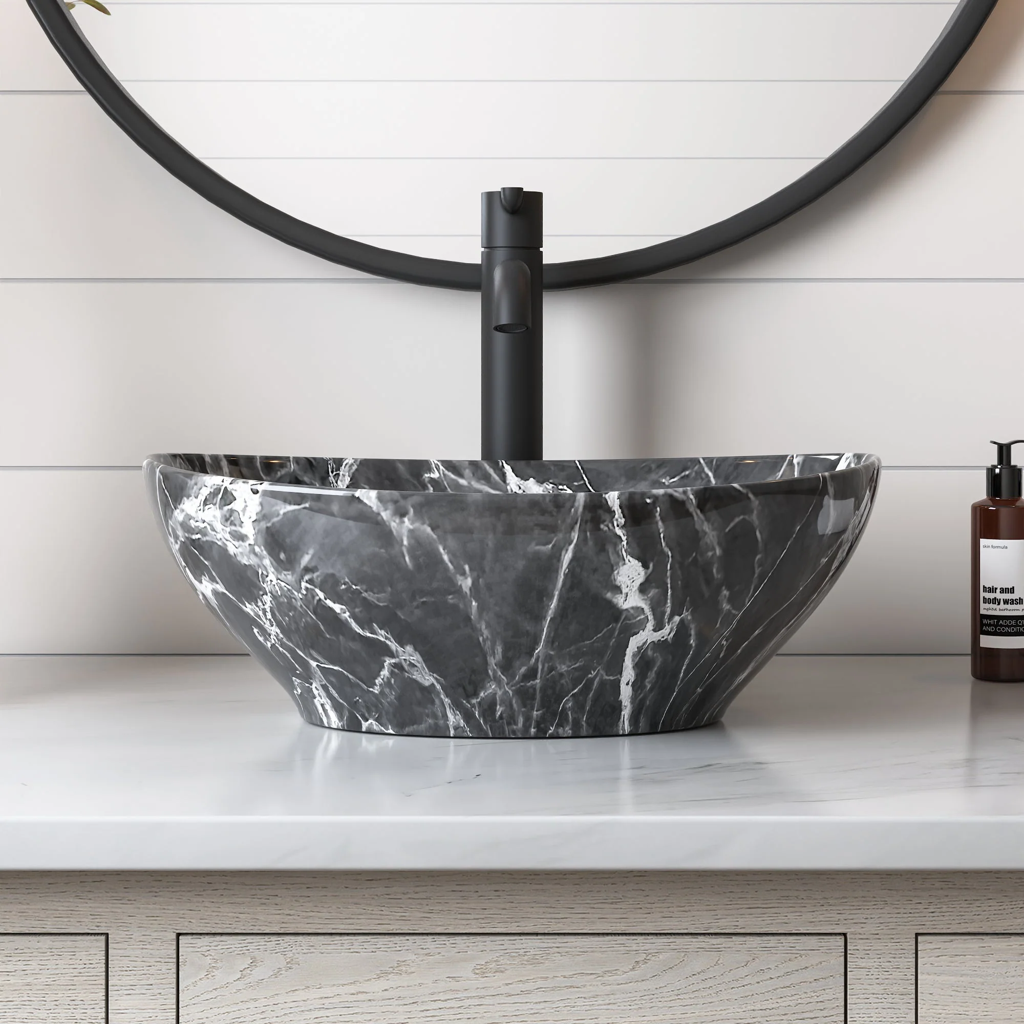 DeerValley DV-1V051 Vessel Bathroom Sink Seamless Scratch-Resistant High-Gloss Easy Clean - Image 11