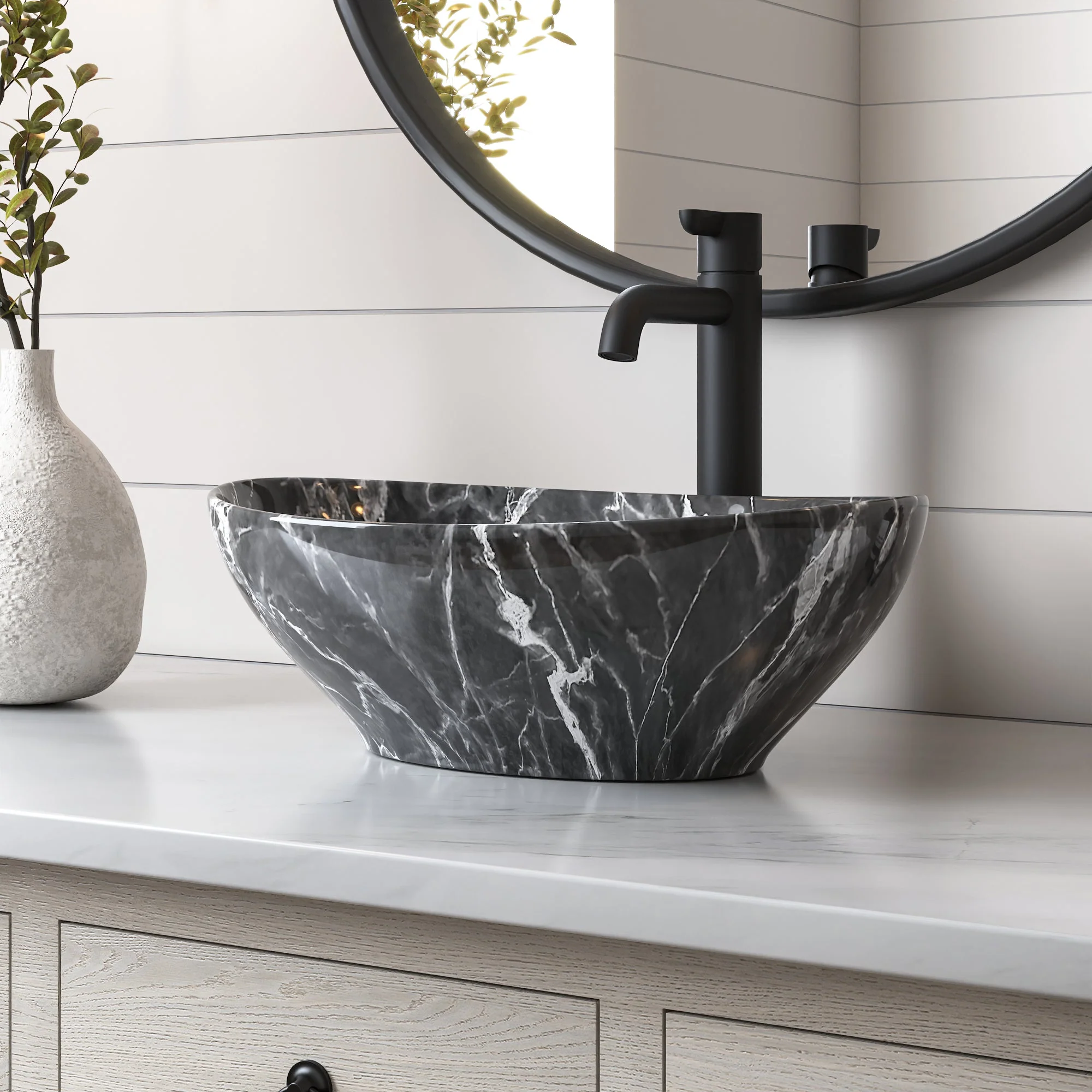 DeerValley DV-1V051 Vessel Bathroom Sink Seamless Scratch-Resistant High-Gloss Easy Clean - Image 12
