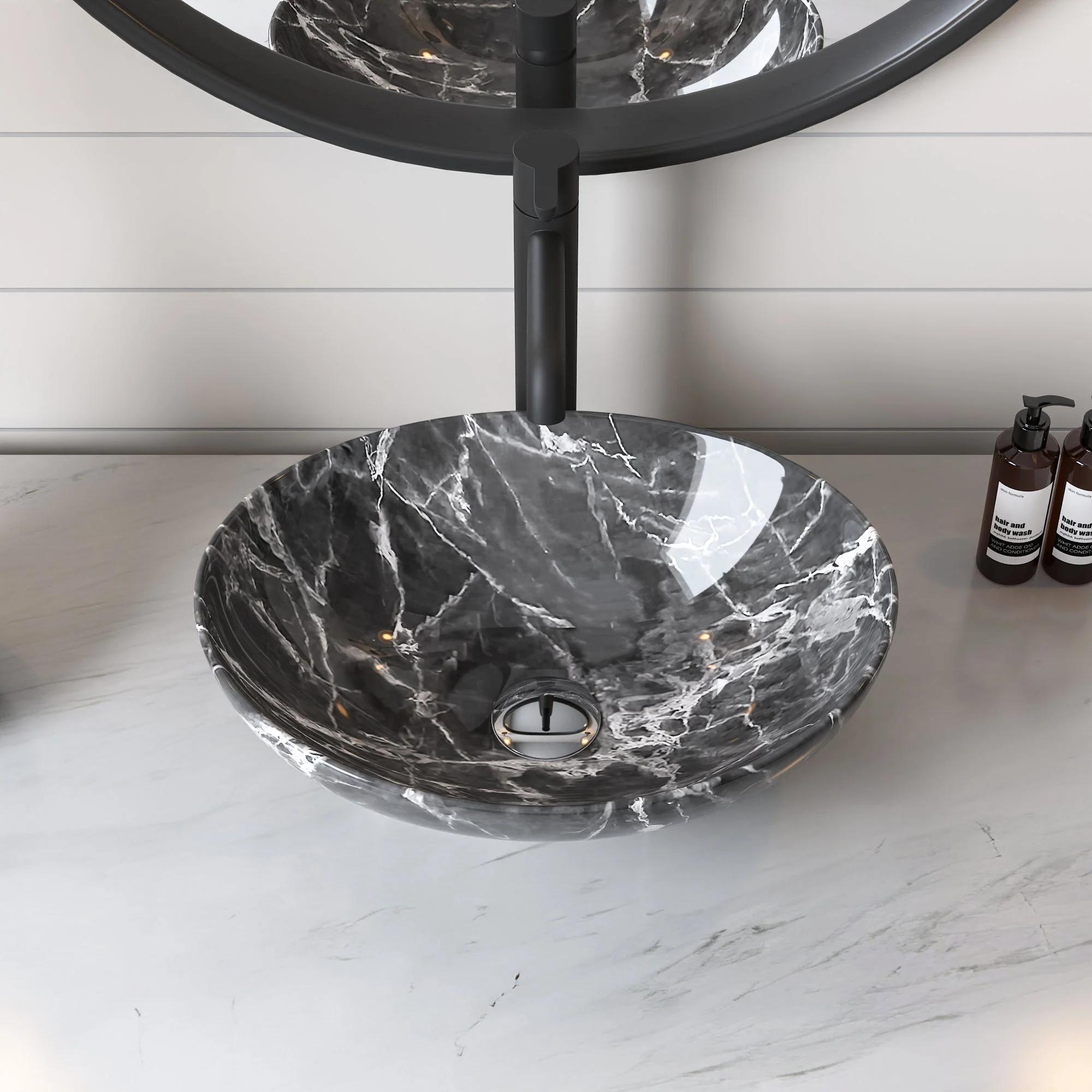 DeerValley DV-1V051 Vessel Bathroom Sink Seamless Scratch-Resistant High-Gloss Easy Clean - Image 13