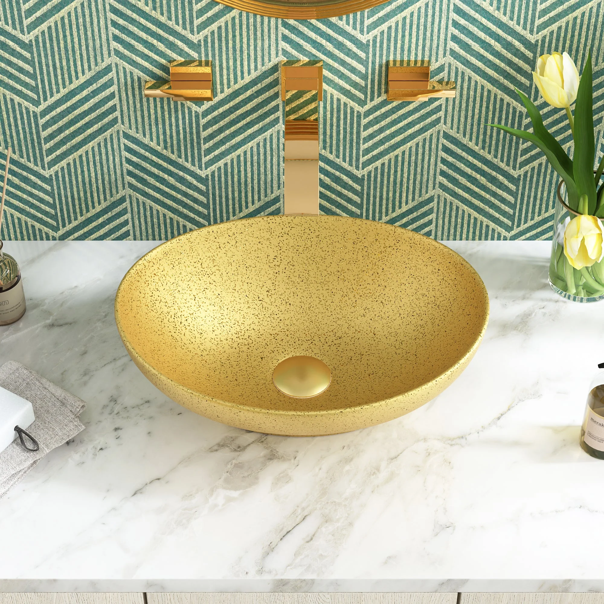 DeerValley DV-1V051 Vessel Bathroom Sink Seamless Scratch-Resistant High-Gloss Easy Clean - Image 15