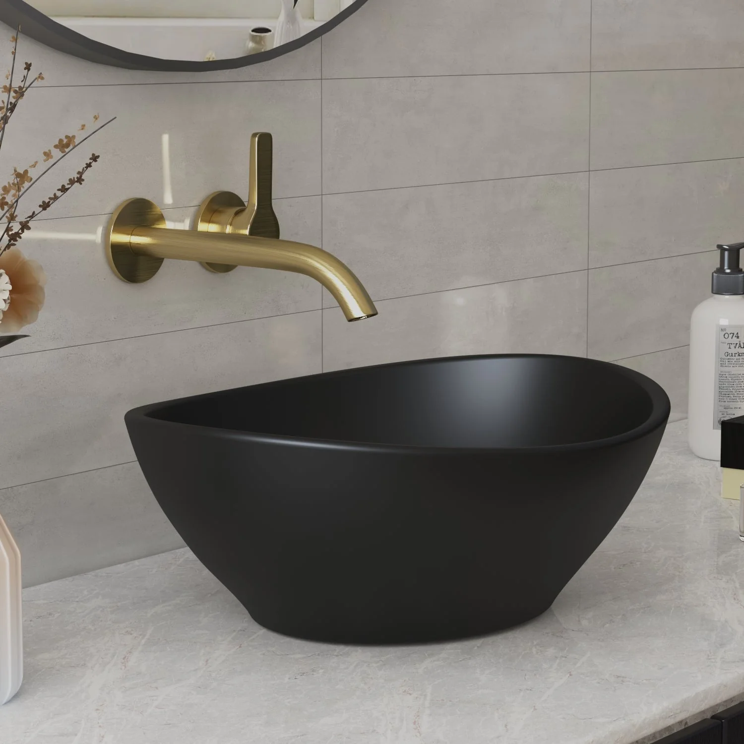 DeerValley DV-1V051 Vessel Bathroom Sink Seamless Scratch-Resistant High-Gloss Easy Clean - Image 20