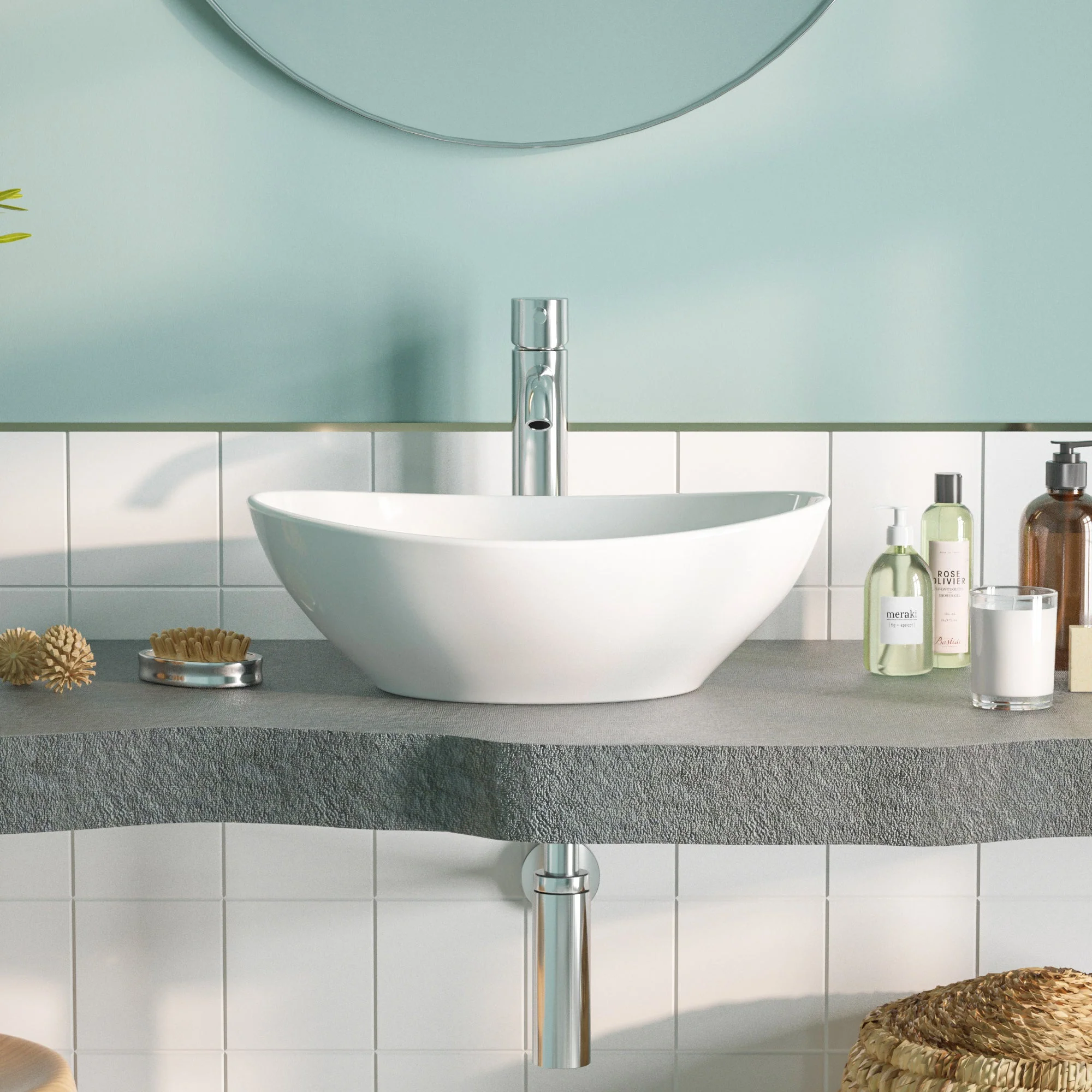 DeerValley DV-1V051 Vessel Bathroom Sink Seamless Scratch-Resistant High-Gloss Easy Clean - Image 3