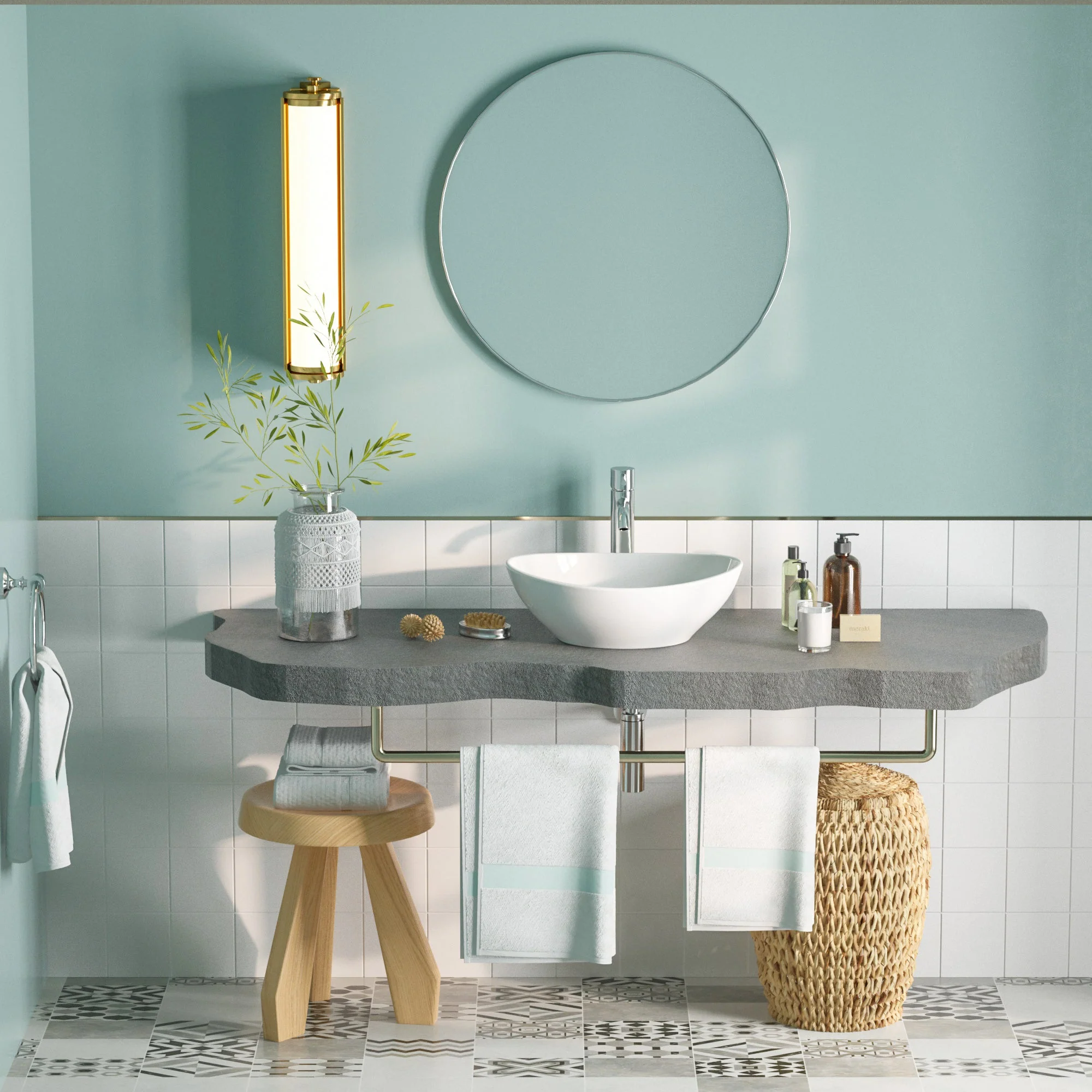 DeerValley DV-1V051 Vessel Bathroom Sink Seamless Scratch-Resistant High-Gloss Easy Clean - Image 5