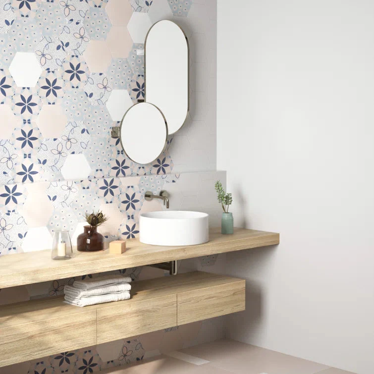 SYMMETRY 16" Round Vessel Bathroom Sink, Without Overflow - Image 4