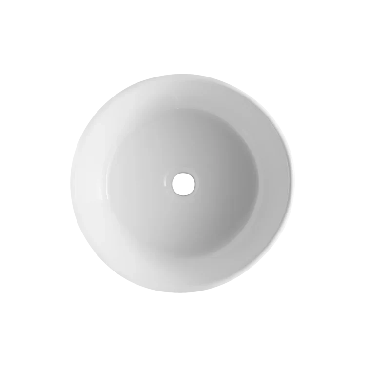 SYMMETRY 16" Round Vessel Bathroom Sink, Without Overflow - Image 8