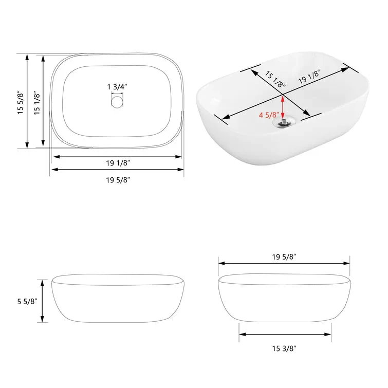 DeerValley DV-1V432 Vessel Sinks Timeless Elegance Durable Ceramic Easy Clean - Image 11