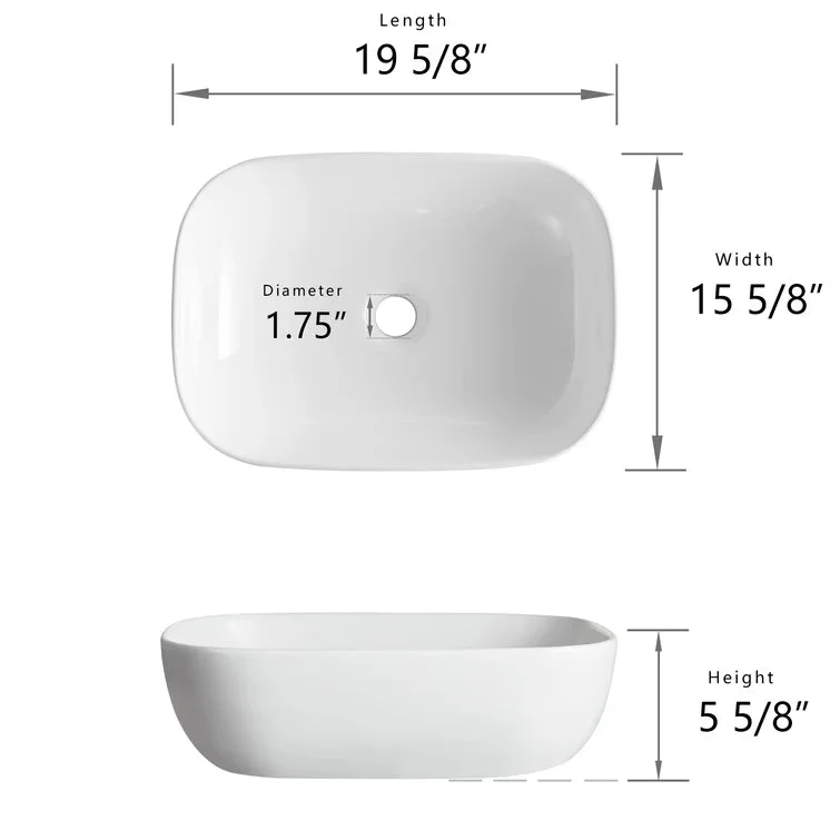DeerValley DV-1V432 Vessel Sinks Timeless Elegance Durable Ceramic Easy Clean - Image 12