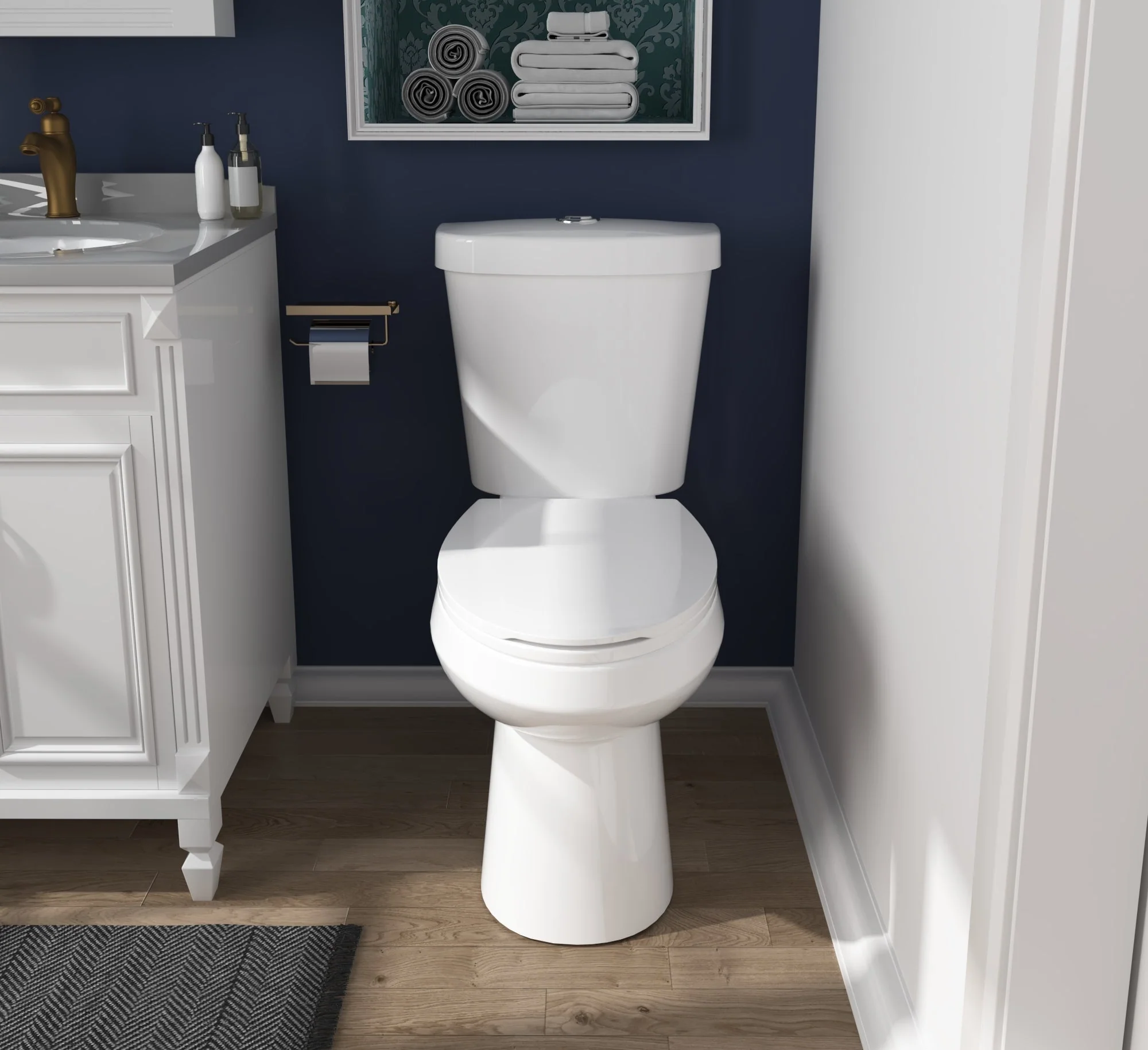 DYNASTY Two-Piece Elongated Toilet, 12" Rough-in Dual-Flush - Image 6
