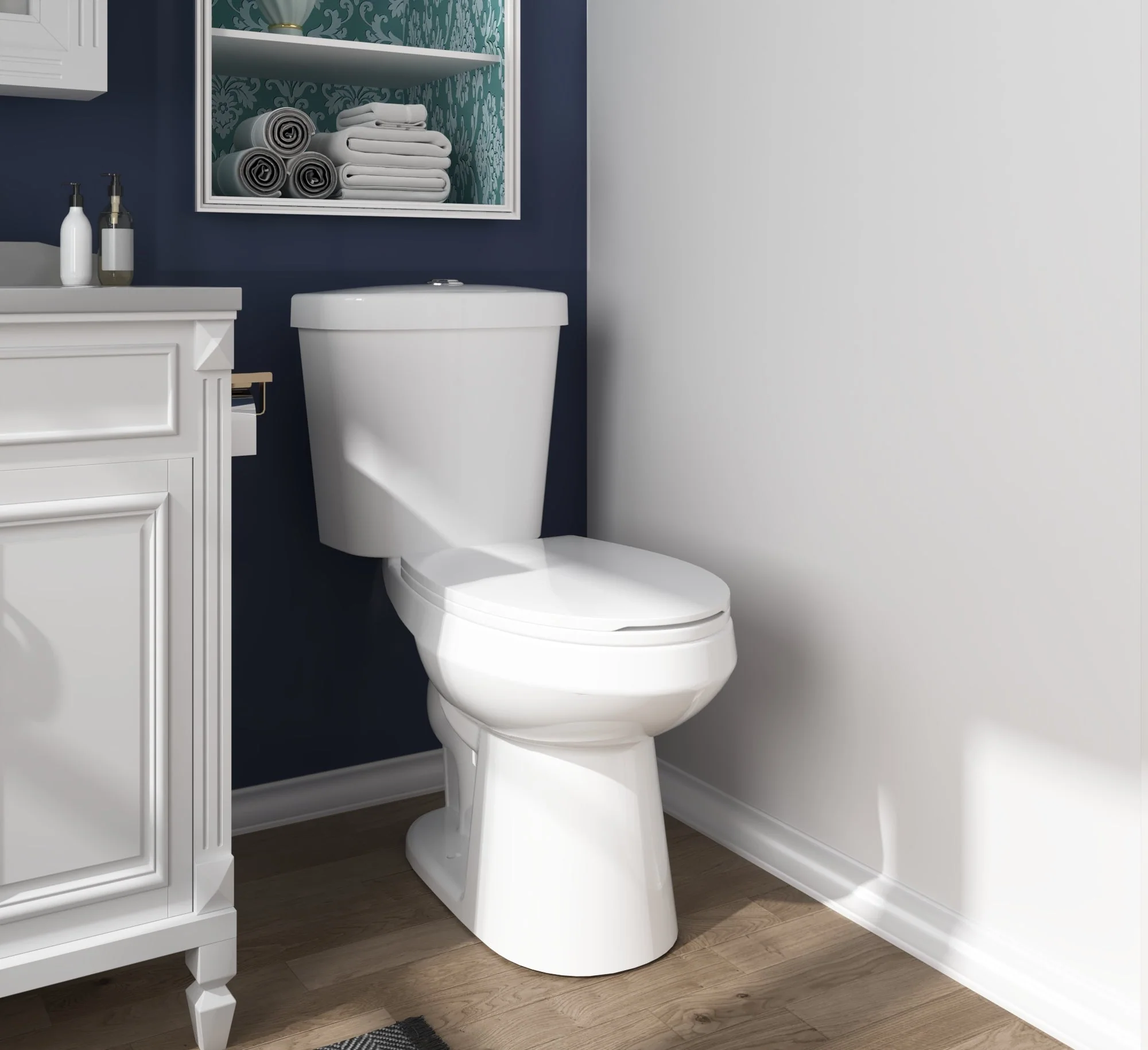 DYNASTY Two-Piece Elongated Toilet, 12" Rough-in Dual-Flush - Image 7