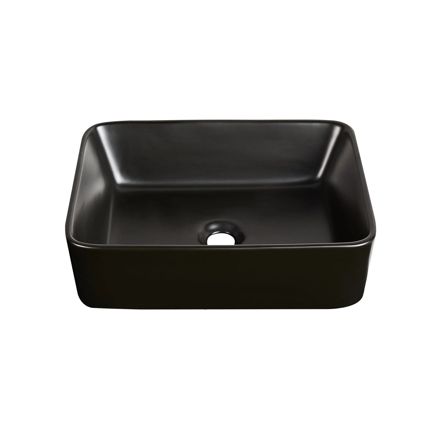 ALLY 19" x 15" Rectangular Vessel Bathroom Sink, Without Overflow - Image 5