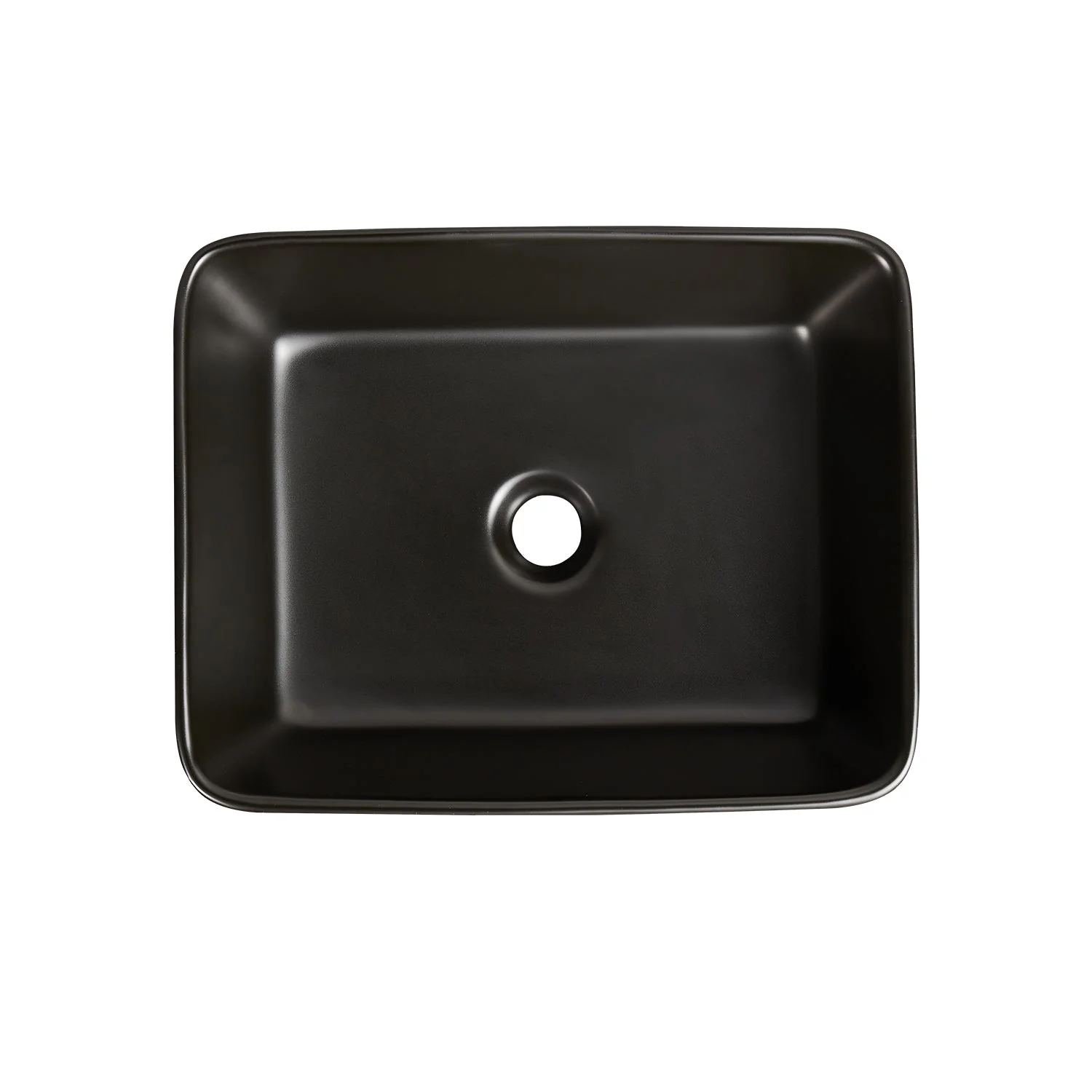 ALLY 19" x 15" Rectangular Vessel Bathroom Sink, Without Overflow - Image 6