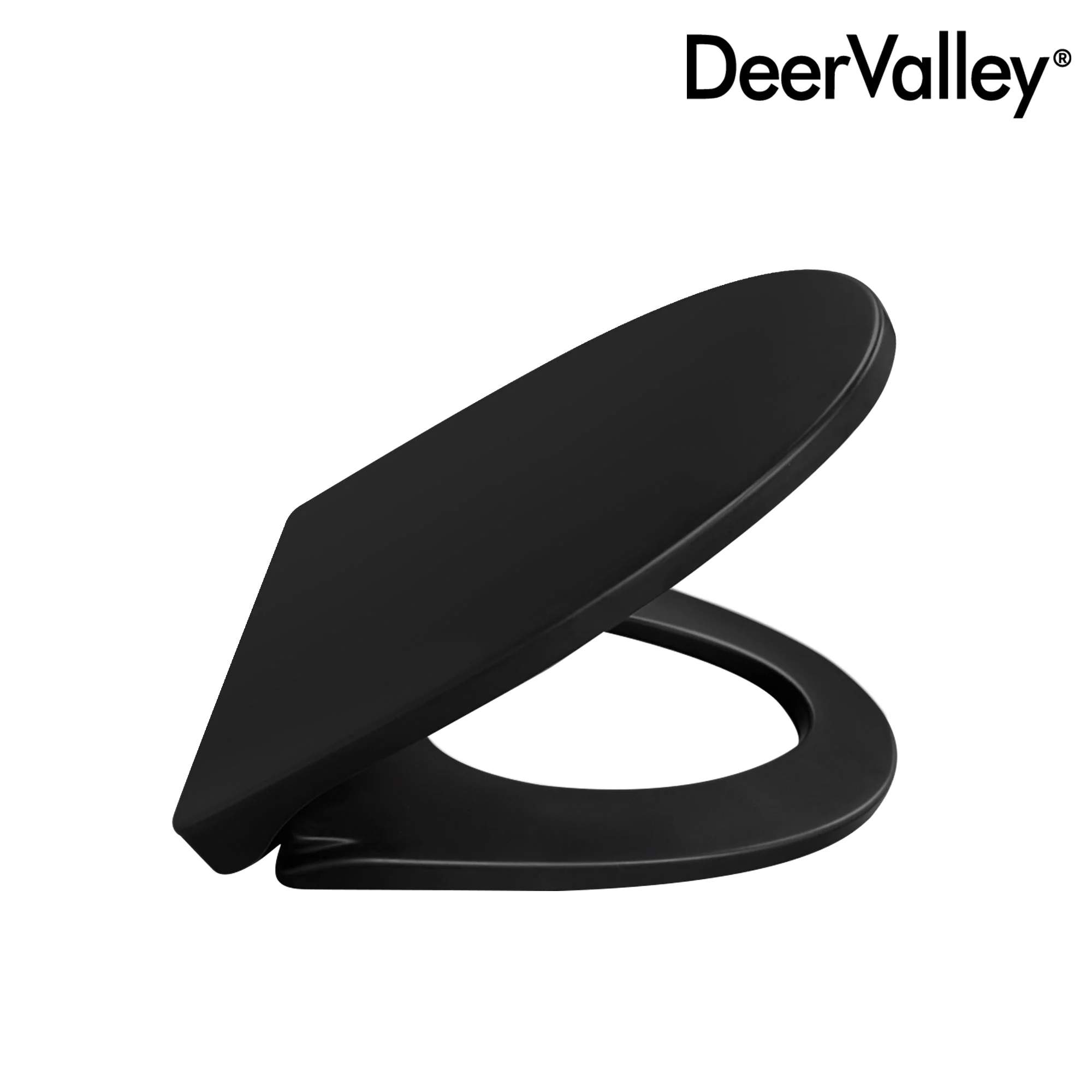 DeerValley DV-F0027S11 Quick-Release Soft-Close Elongated Urea Formaldehyde Resin (UF) Toilet Seat  (Fit with DV-1F0027 ) - Image 2