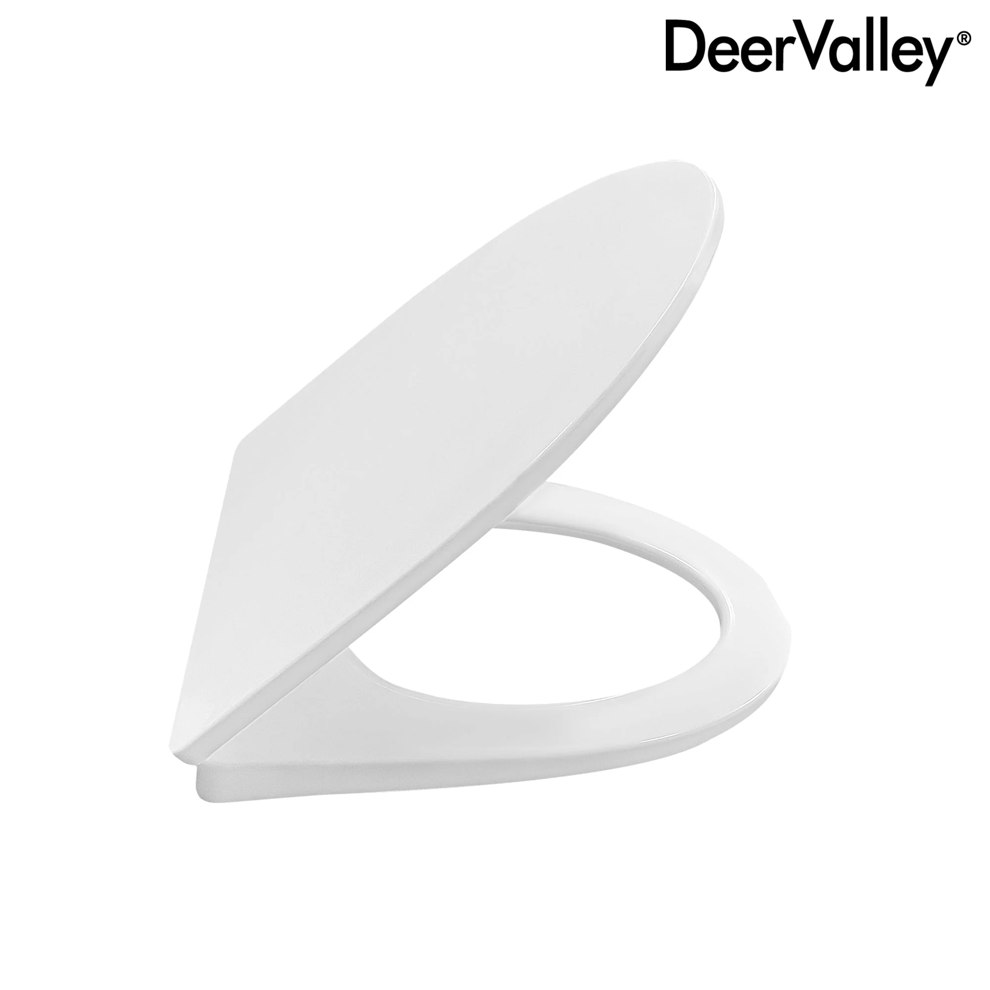 DeerValley DV-F0073S11 Quite-Close Easy to Install Plastic Polypropylene Toilet Seat (Fit with DV-1F0073) - Image 2