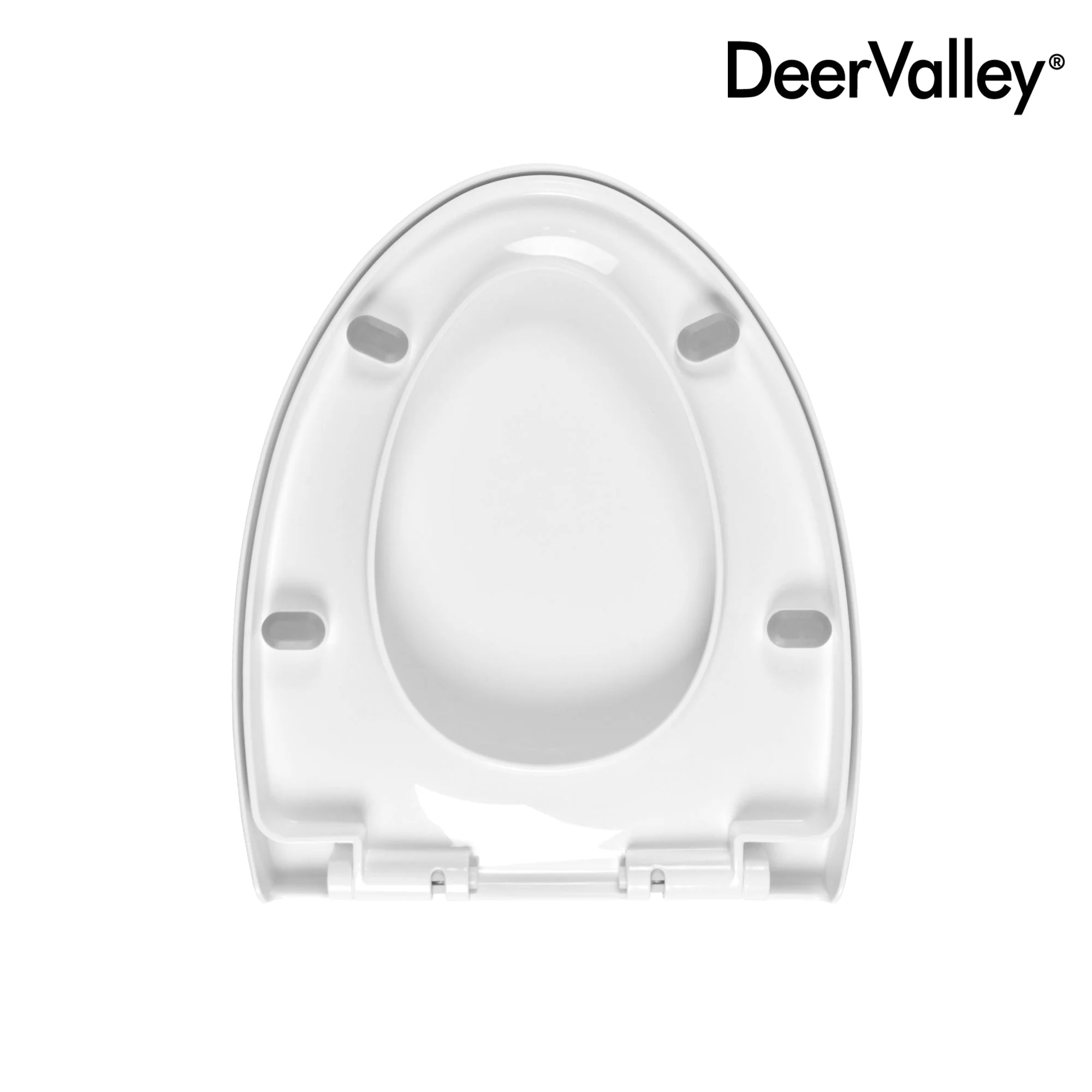 DeerValley DV-F0075S11 Quick-Release Plastic Elongated polypropylene Toilet Seat (Fit with DV-1F0075) - Image 3