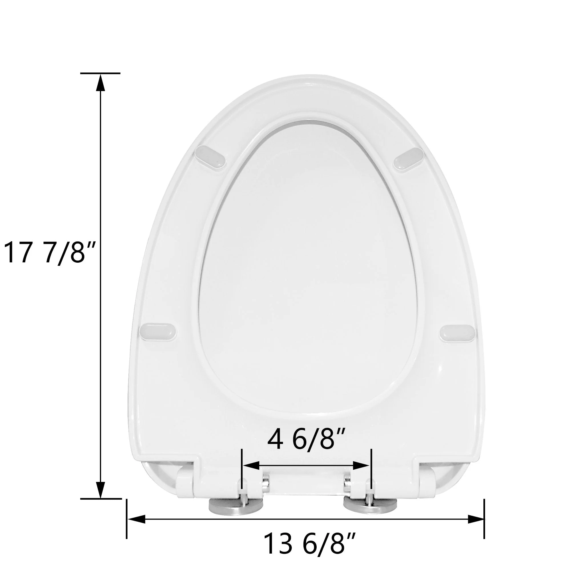 DeerValley DV-F026S11 Quick-Release Plastic Elongated polypropylene Toilet Seat (Fit with DV-1F026) - Image 4