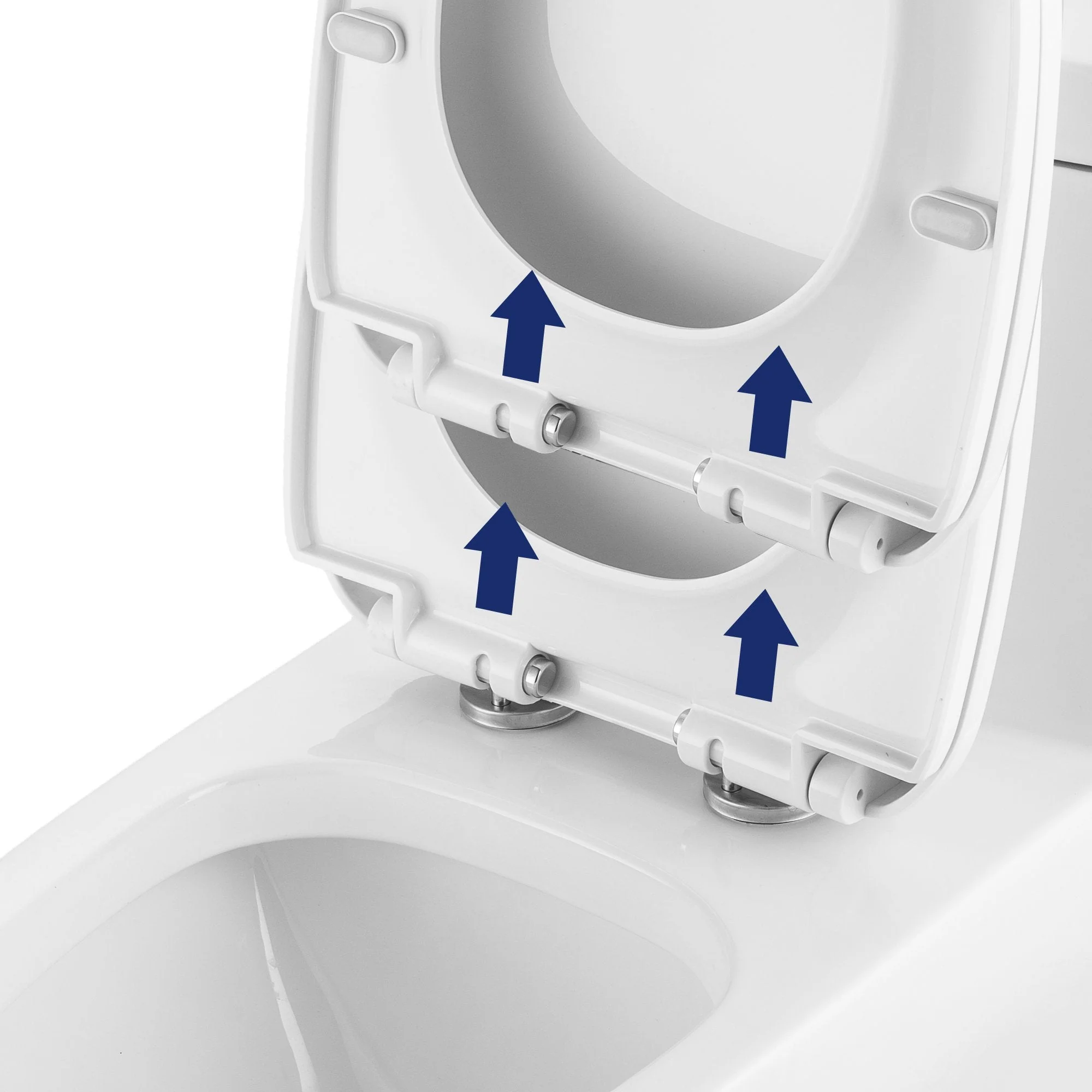 DeerValley DV-F026S11 Quick-Release Plastic Elongated polypropylene Toilet Seat (Fit with DV-1F026) - Image 5