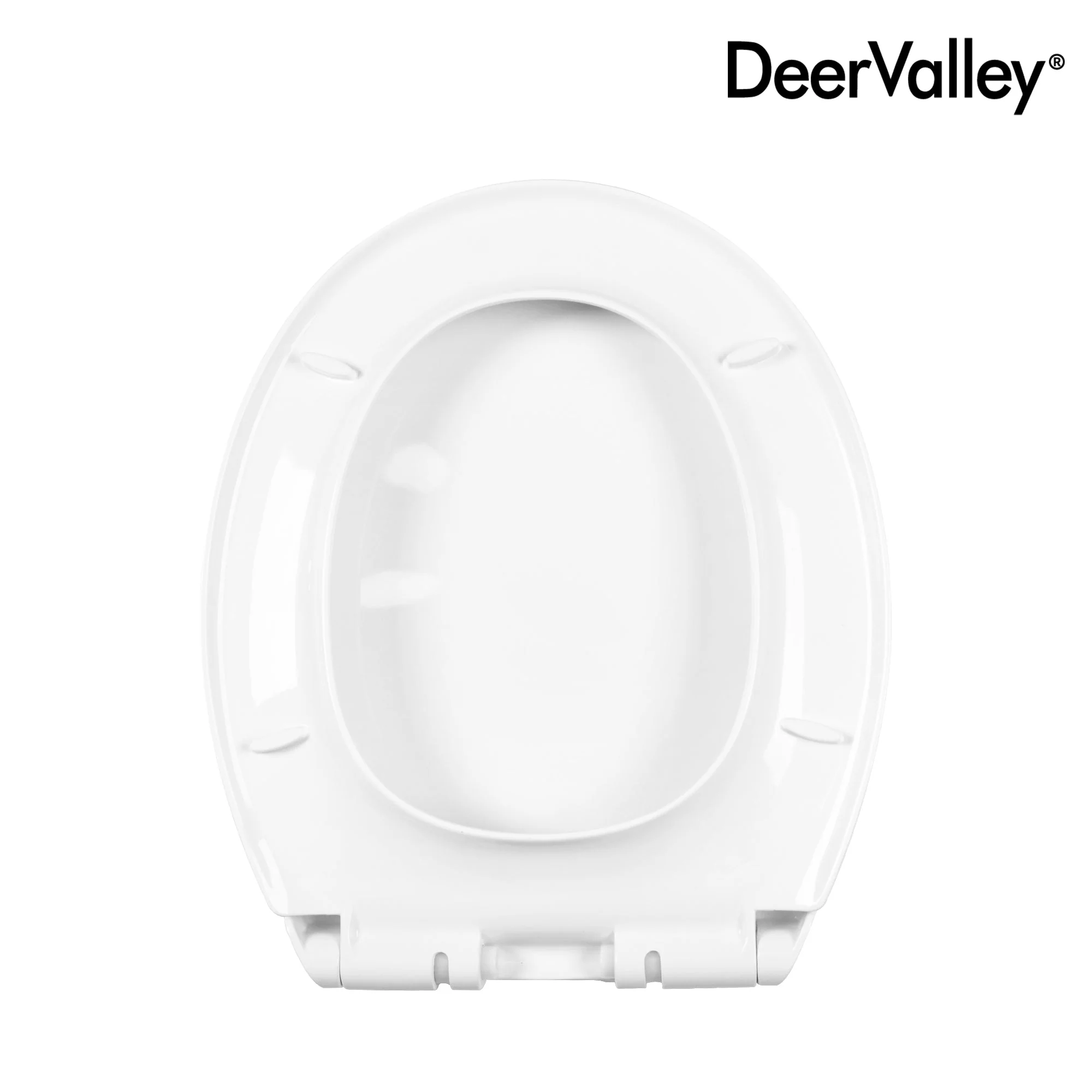 DeerValley DV-F0077S11 Quick-Release Plastic Elongated polypropylene Toilet Seat (Fit with DV-2F0077/DV-2F0079) - Image 2