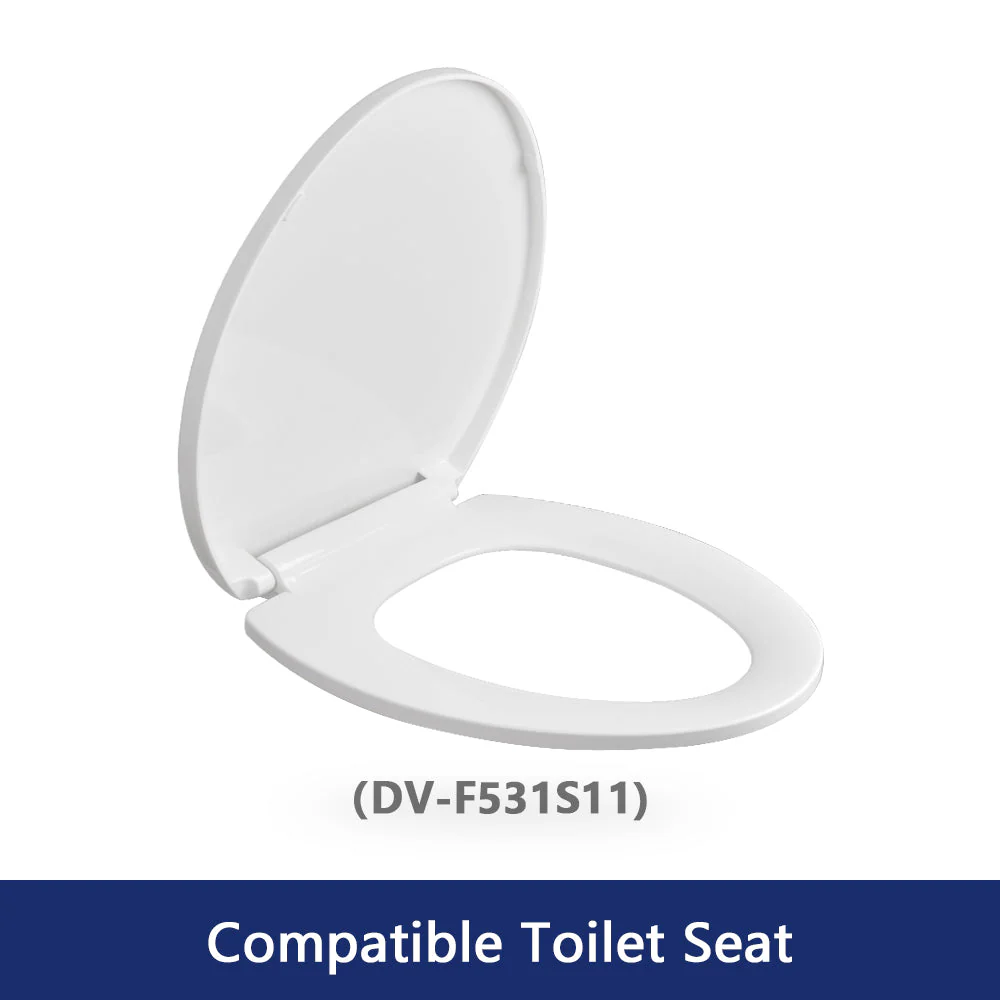 DeerValley DV-F531S11 Quick-Release Slow-Close Elongated Plastic Polypropylene Toilet Seat (Fit with DV-2F52531) - Image 2