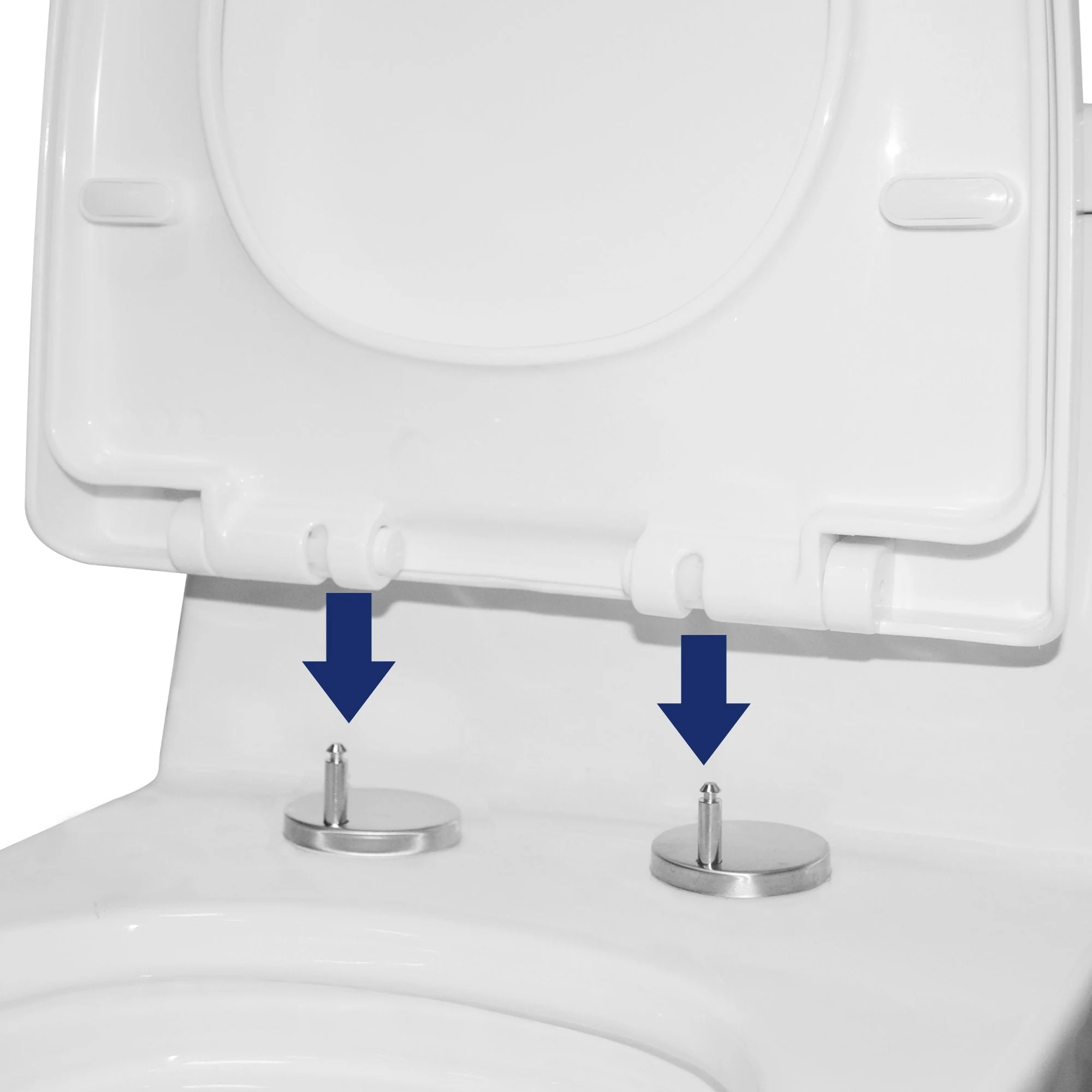 DeerValley DV-F626S11 Quick-Release Quiet-Close Plastic Elongated Polypropylene Toilet Seat (Fit with DV-1F52626/DV-1F52676/DV-1F52677) - Image 8