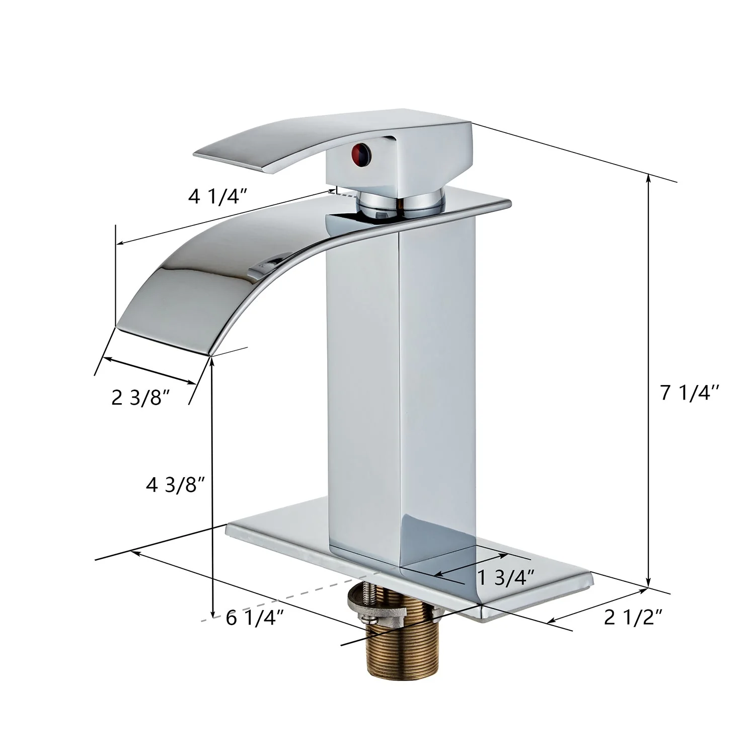 DeerValley DV-J816B21 Faucet Base (Fit with DV-1J82816) - Image 3