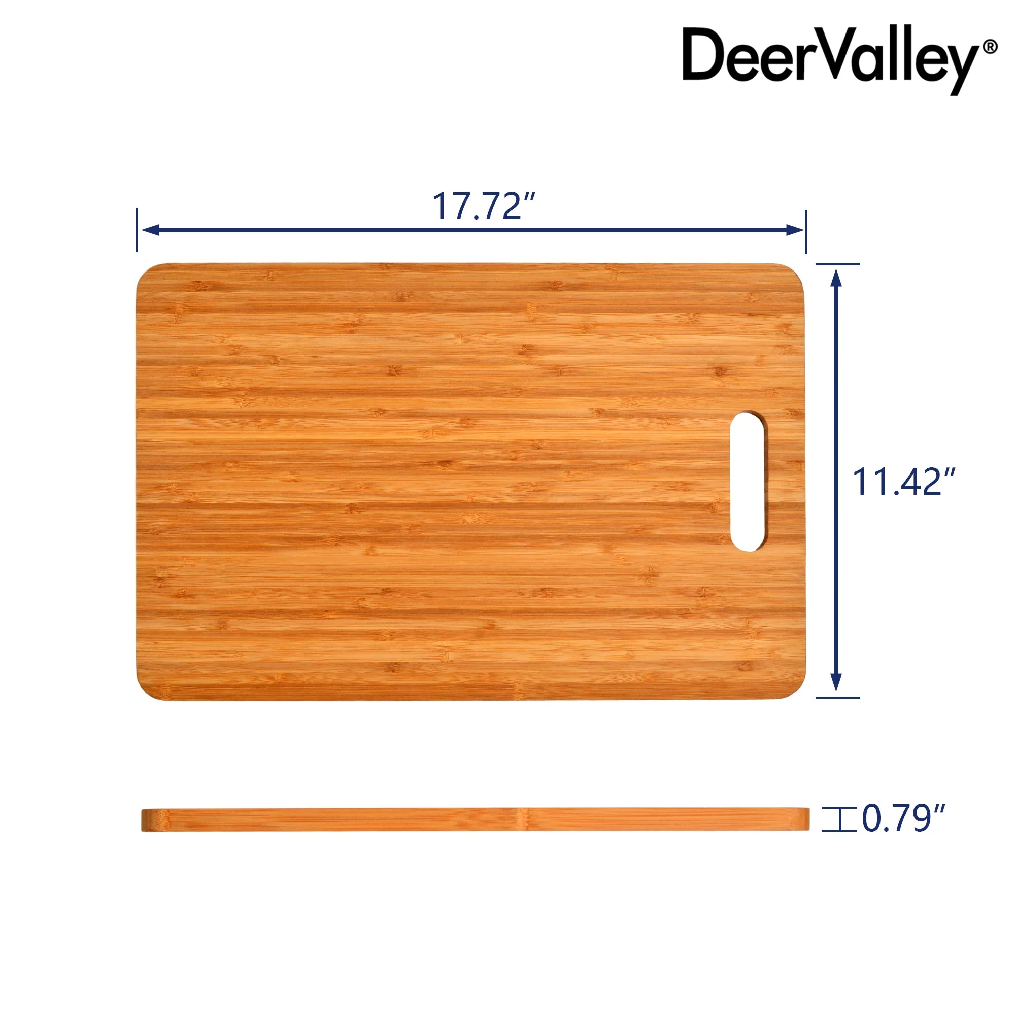 DeerValley DV-K0065B01 17.72" x 11.42" x 0.79" Kitchen Sink Cutting Board (Compatible with DV-1K0065) - Image 2