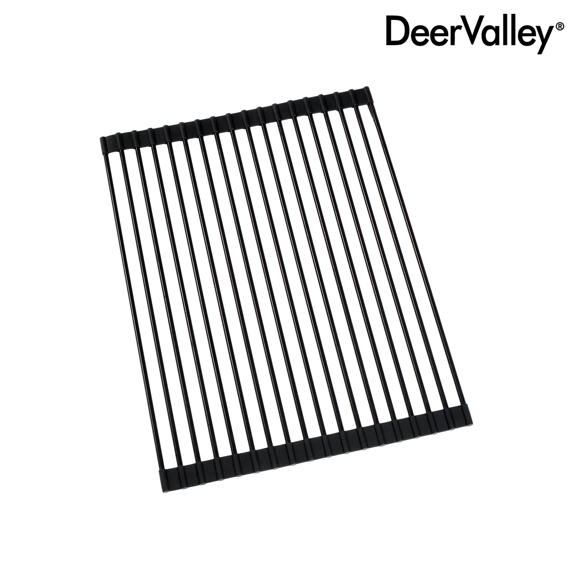 DeerValley DV-K0065R01 18.11" x 12.99" x 2.09" Kitchen Roll-Up Dish Rack (Compatible with DV-1K0065) - Image 4