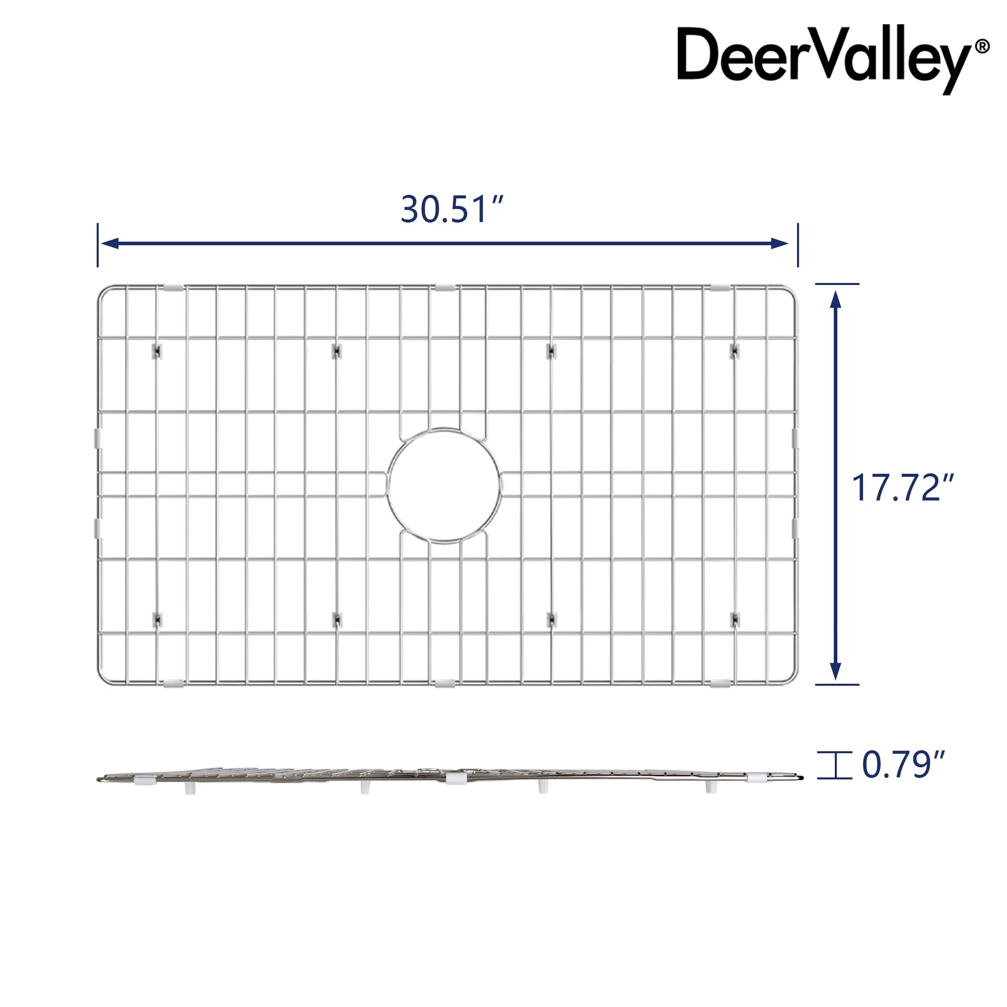 DeerValley DV-K0067G21 30.51" x 17.72" Kitchen Sink Grid (Compatible with DV-1K0067) - Image 2