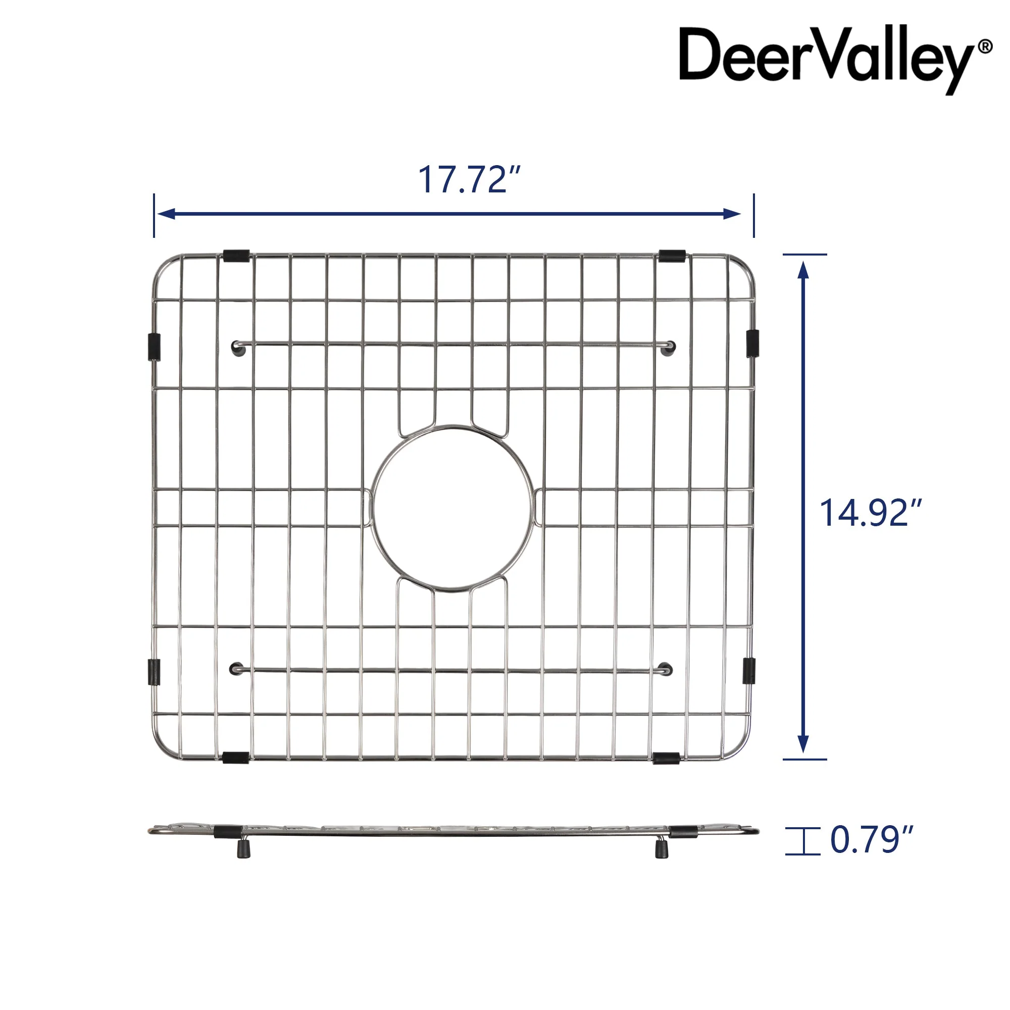 DeerValley DV-K0068G22 17.72" x 14.92" Kitchen Sink Grid (Compatible with DV-1K0068) - Image 2