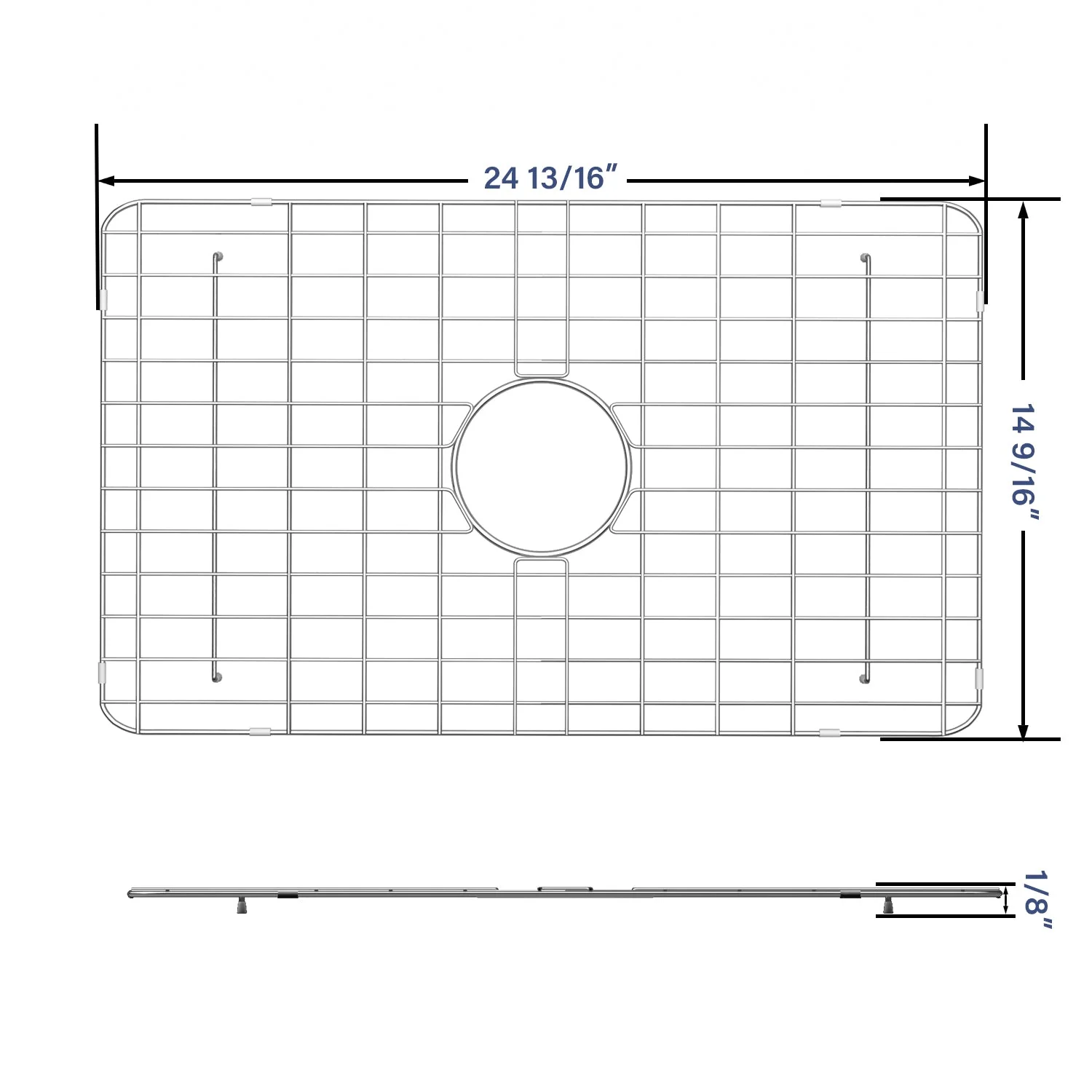 DeerValley DV-K016G01 24.80" x 14.57" Kitchen Sink Grid (Compatible with DV-1K016) - Image 2