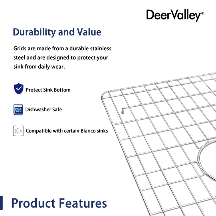 DeerValley DV-K016G01 24.80" x 14.57" Kitchen Sink Grid (Compatible with DV-1K016) - Image 5