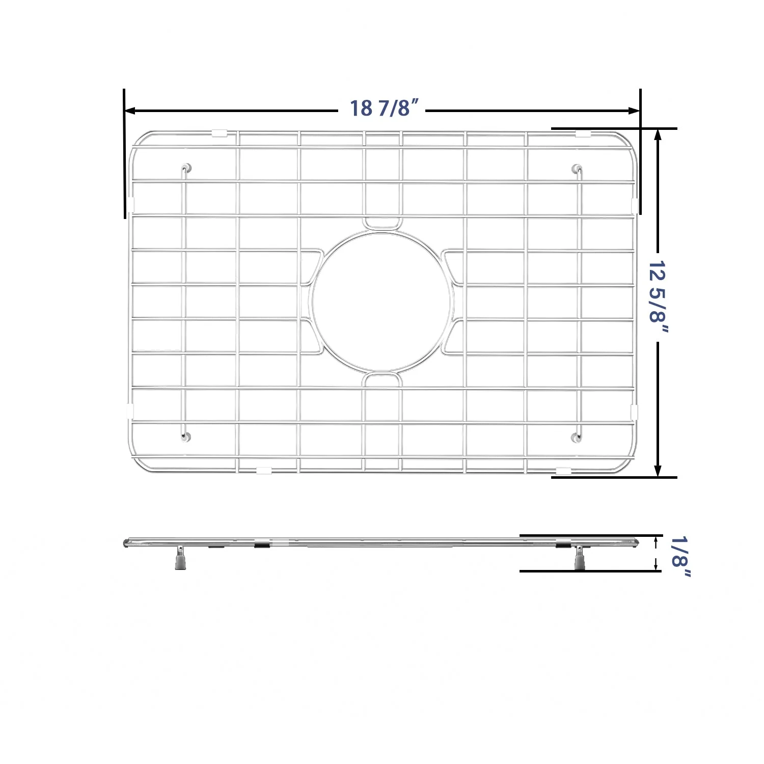 DeerValley DV-K022G02 18.90" x 12.60" Kitchen Sink Grid (Compatible with DV-1K022) - Image 2