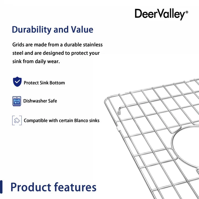 DeerValley DV-K022G02 18.90" x 12.60" Kitchen Sink Grid (Compatible with DV-1K022) - Image 5